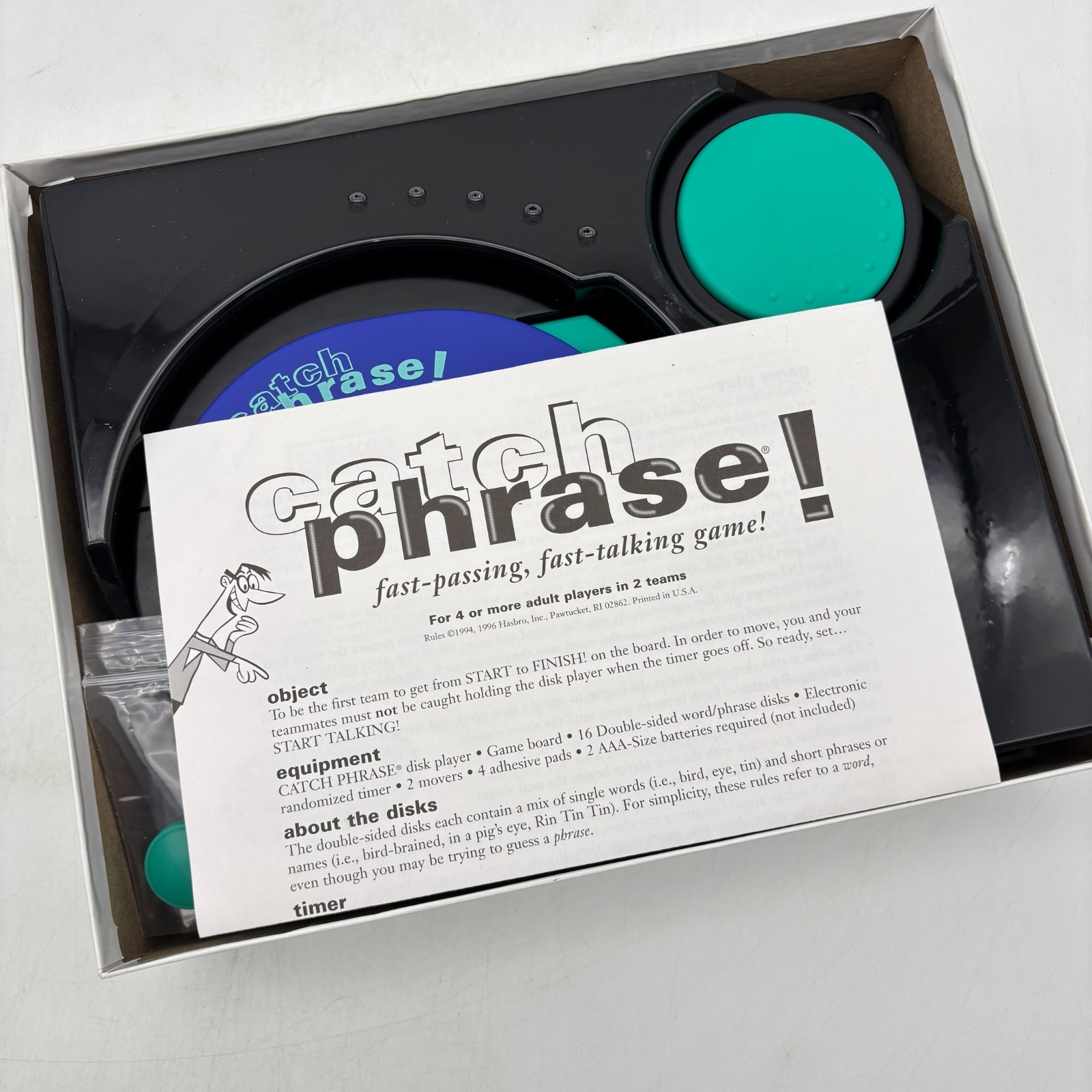 VINTAGE Catch Phrase Game COMPLETE WORKS Parker Brothers 1994 90s Words
