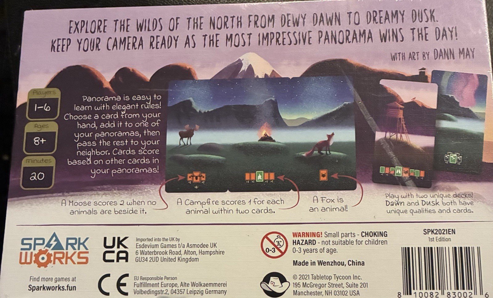 Panorama Board Game by Alex Wynnter (2021) – Factory Sealed NISB