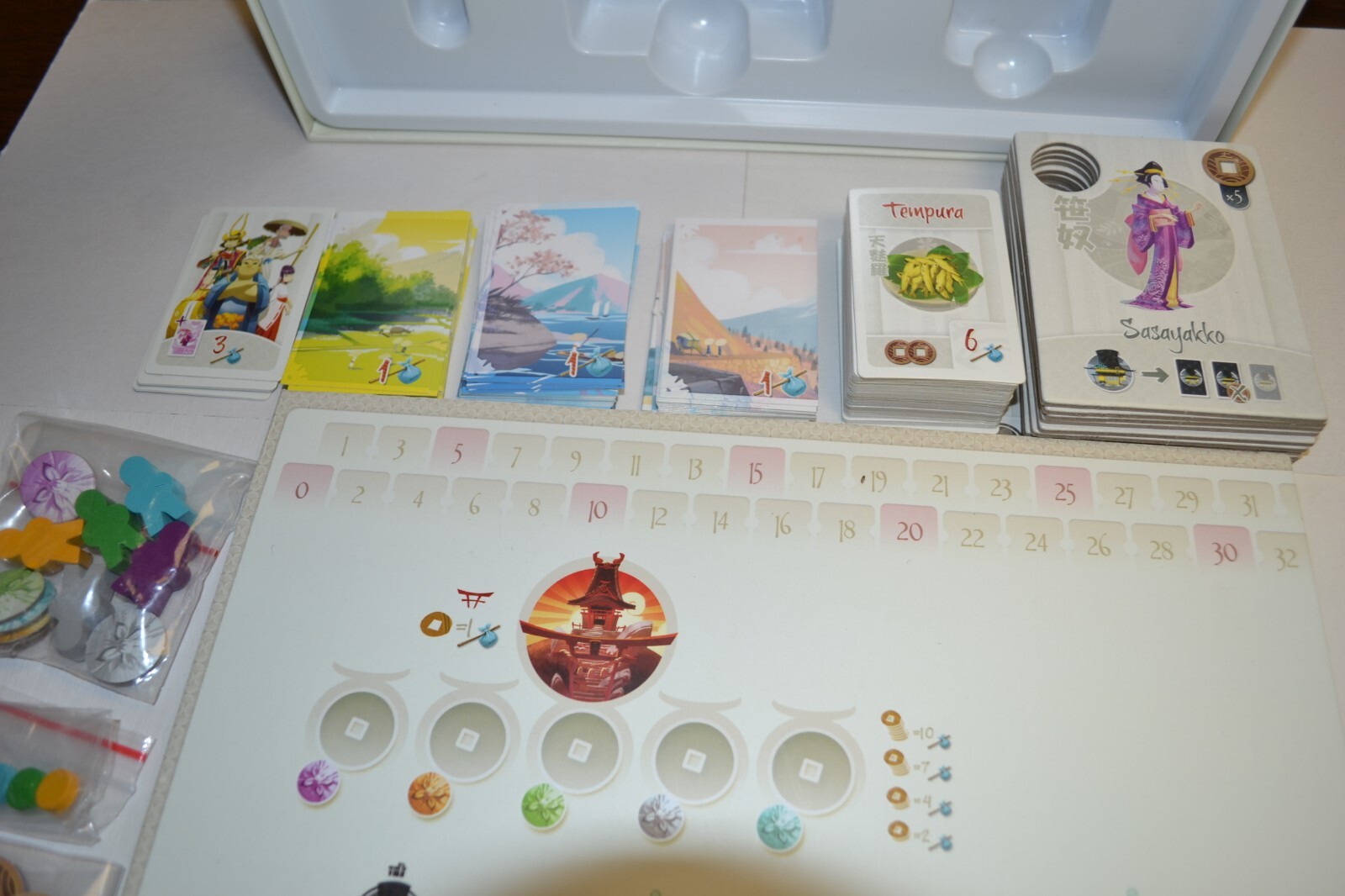 Tokaido Board Game By Fun Forge 2014 Out Of Print Very Nice Cond 100% Complete!