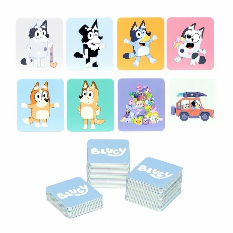 Bluey Find & Match Tile-matching Game with 72 Character Tiles, Ages 3+