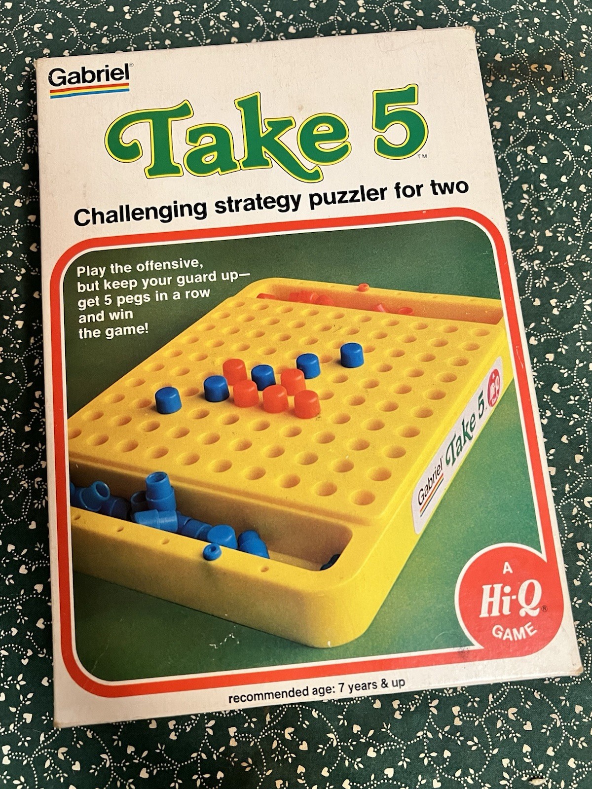 Vintage TAKE 5 1977 Strategy Game Gabriel Hi-Q Complete Game