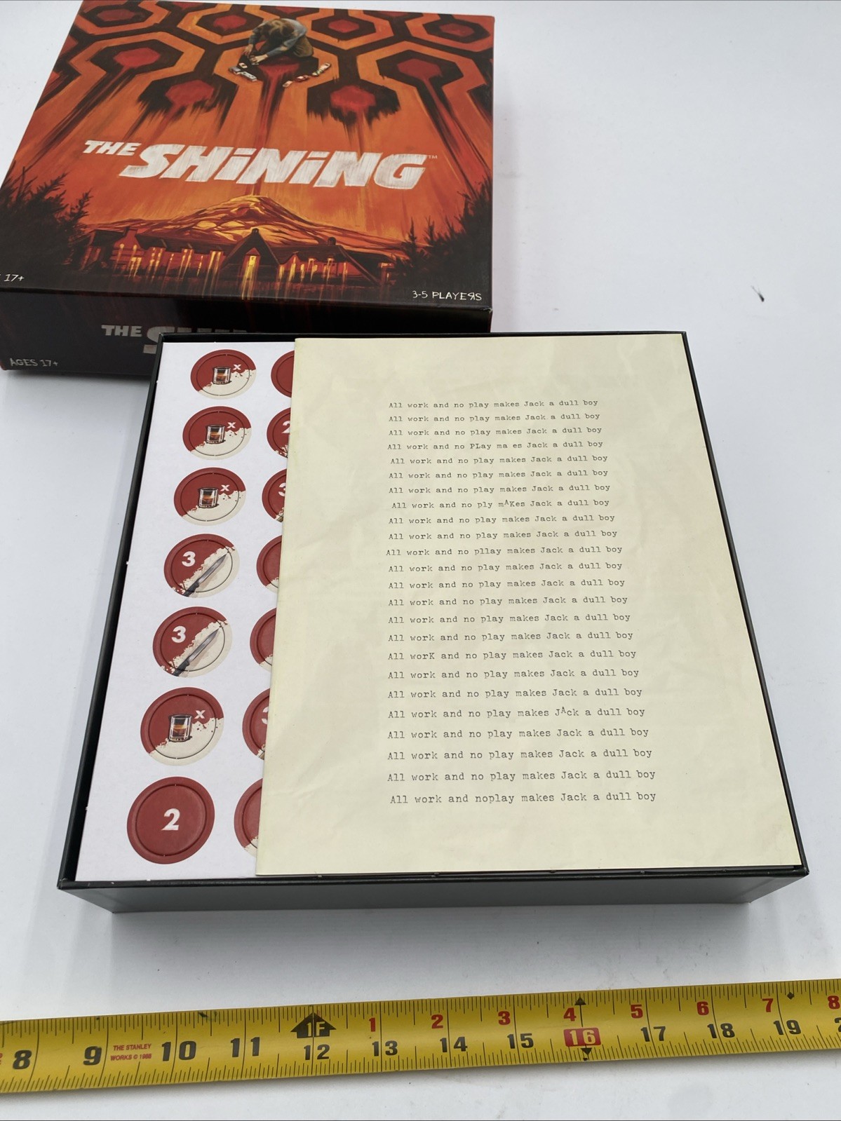 The Shining Board Game New Open Box Complete 3–5 Players Horror