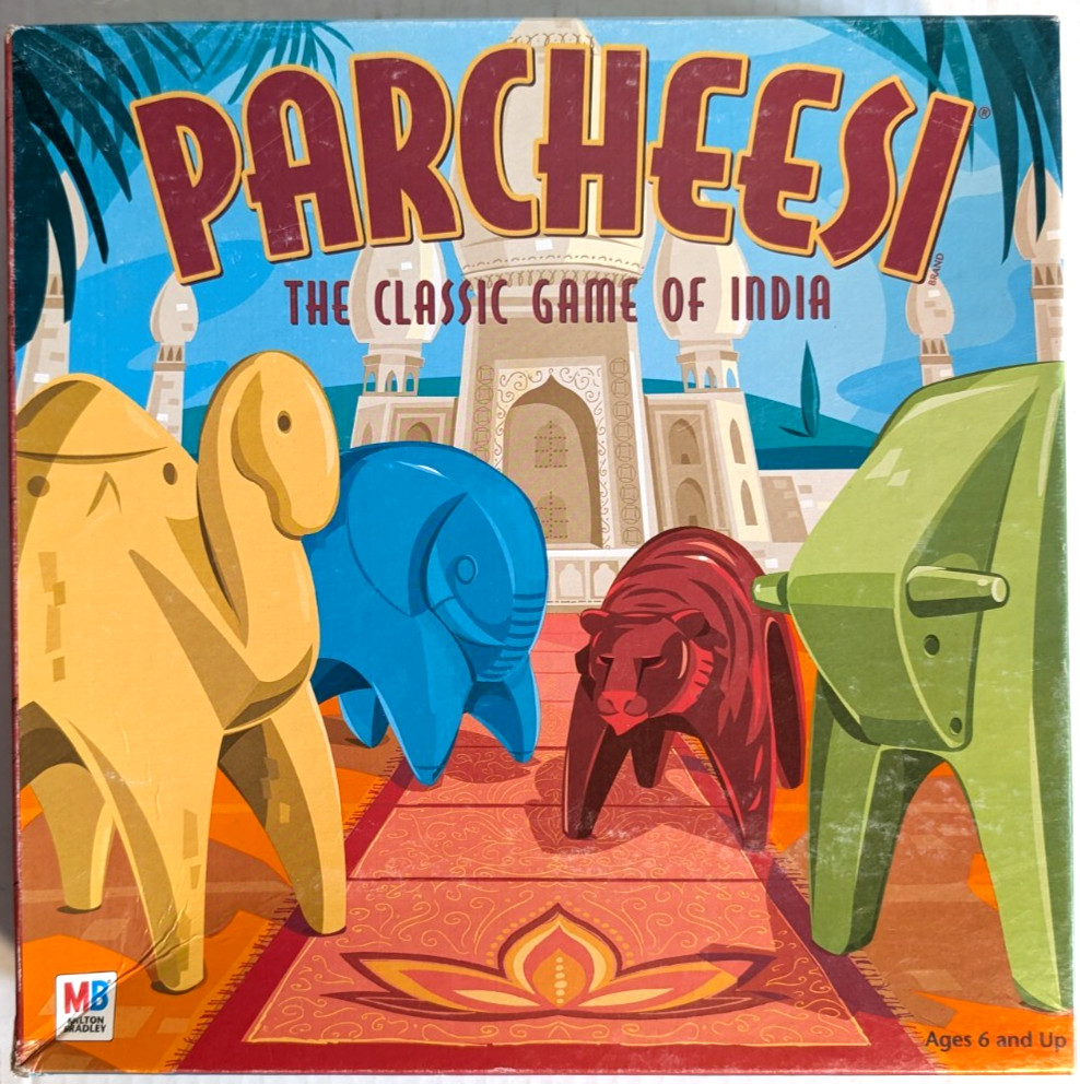 2001 Milton Bradley Parcheesi Classic Game of India Board Game 99% Complete