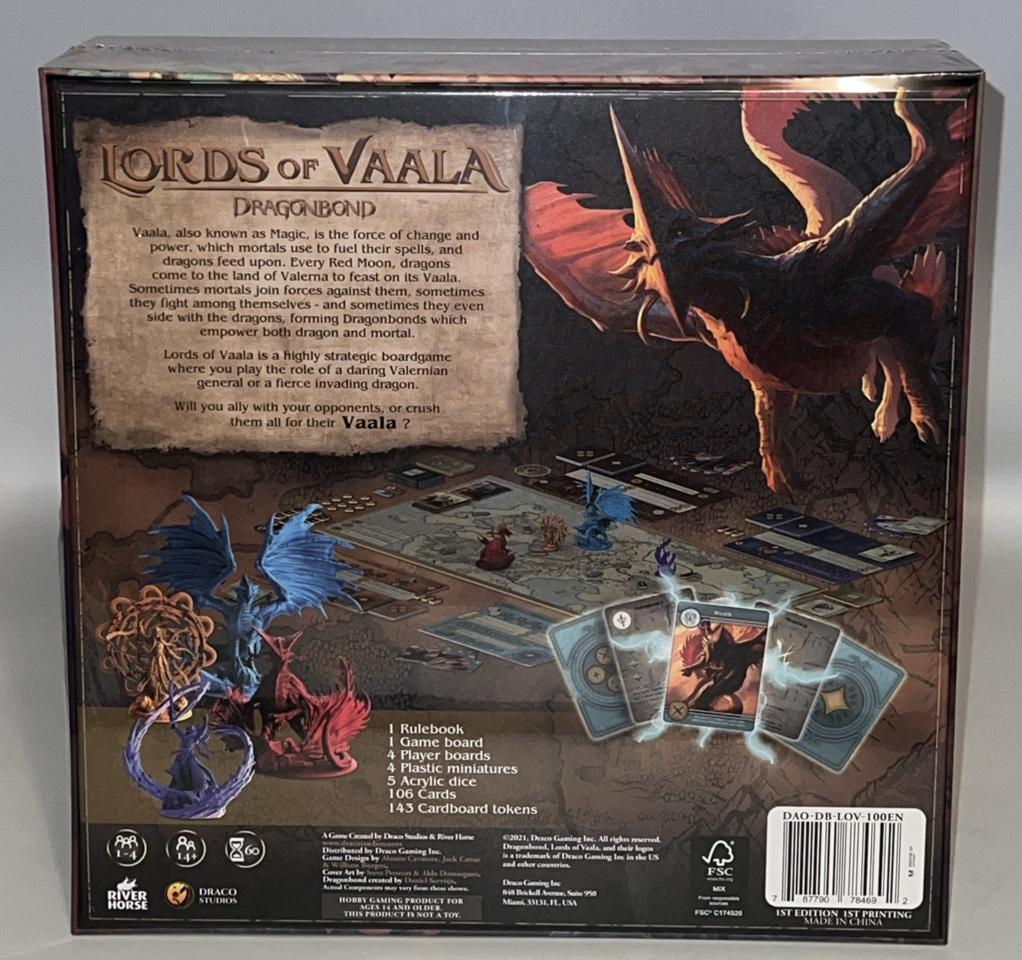 Draco Studios Dragonbond – Lords of Vaala With 3 Expansion – New/Sealed