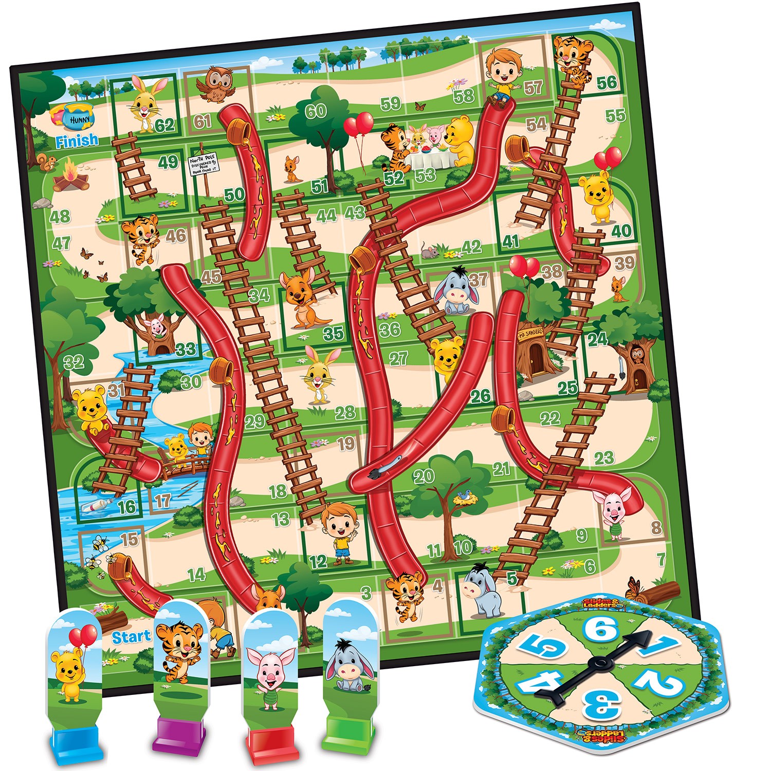 MasterPieces – Winnie the Pooh – Slides & Ladders Board Game
