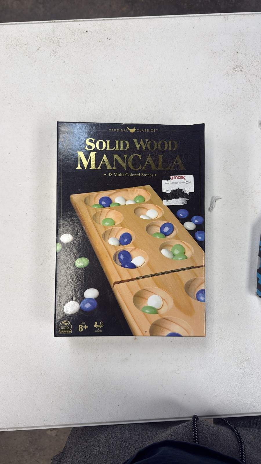 Cardinal Classics Solid Wood Mancala Folding Board Game 48 Stones