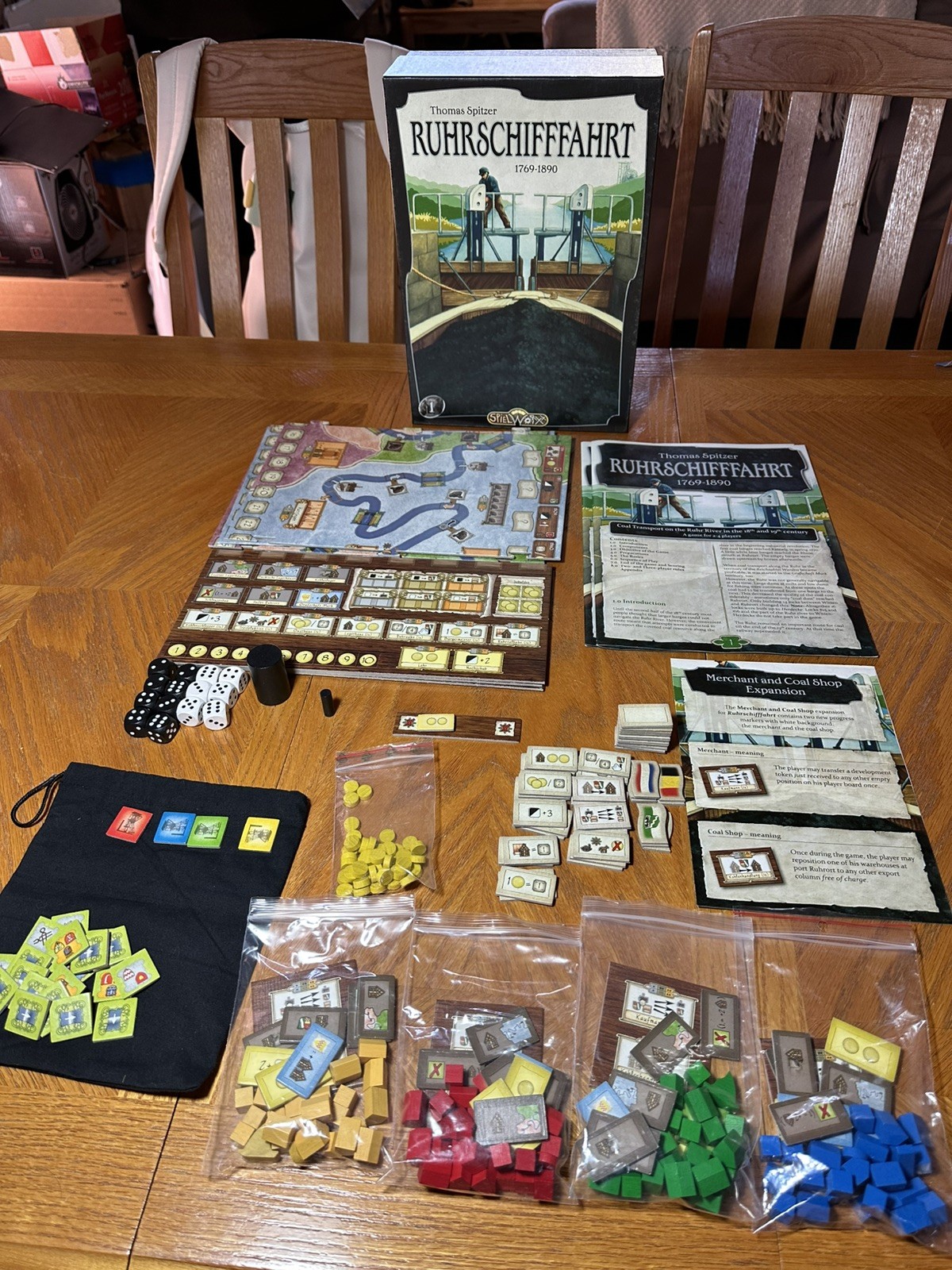 Ruhrschifffahrt 1769-1890 Board Game, Great Condition!