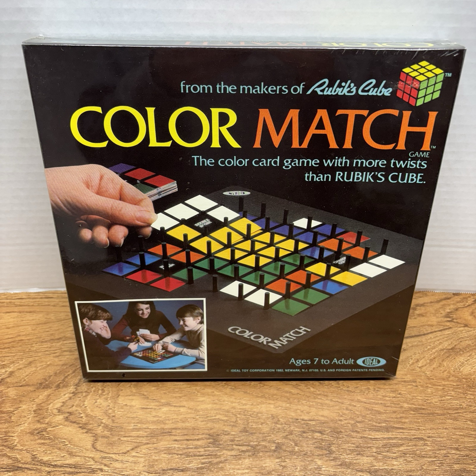 Vintage Board Game Color Match Rubiks Cube Makers Ideal 1982 * FACTORY SEALED*