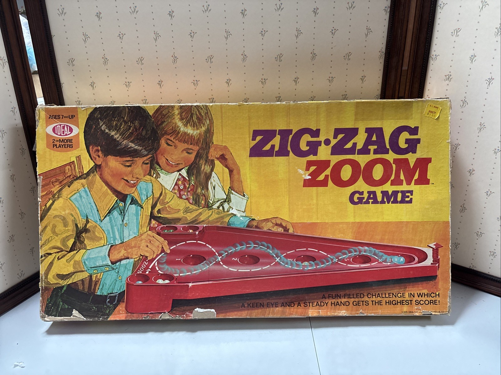 Zig Zag Zoom Game By Ideal Vintage EUC Skill/Action Game 1970, Complete
