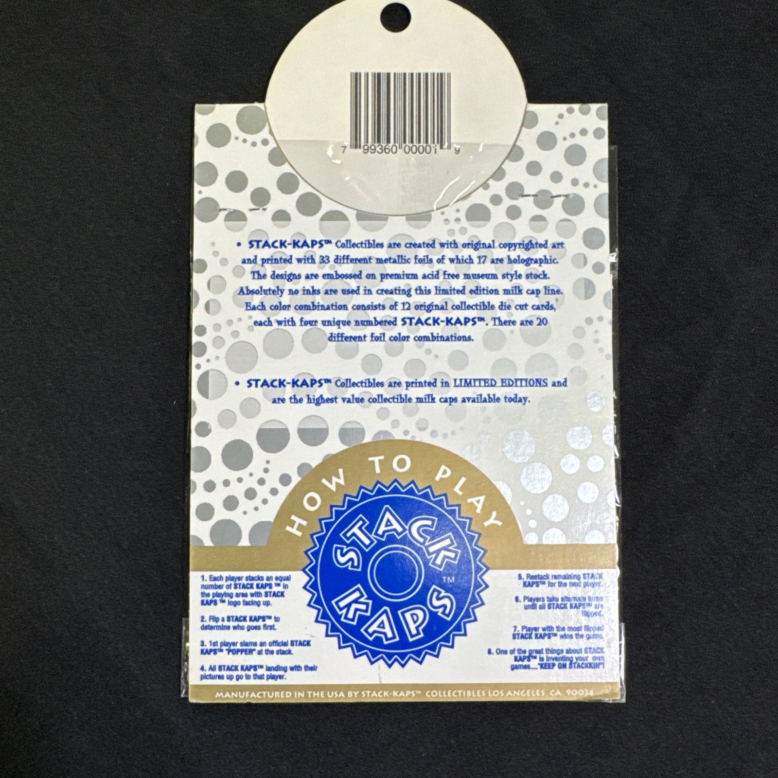 Stack Kaps Series One Limited Edition Pogs NIP KaBoom 1994 Vintage