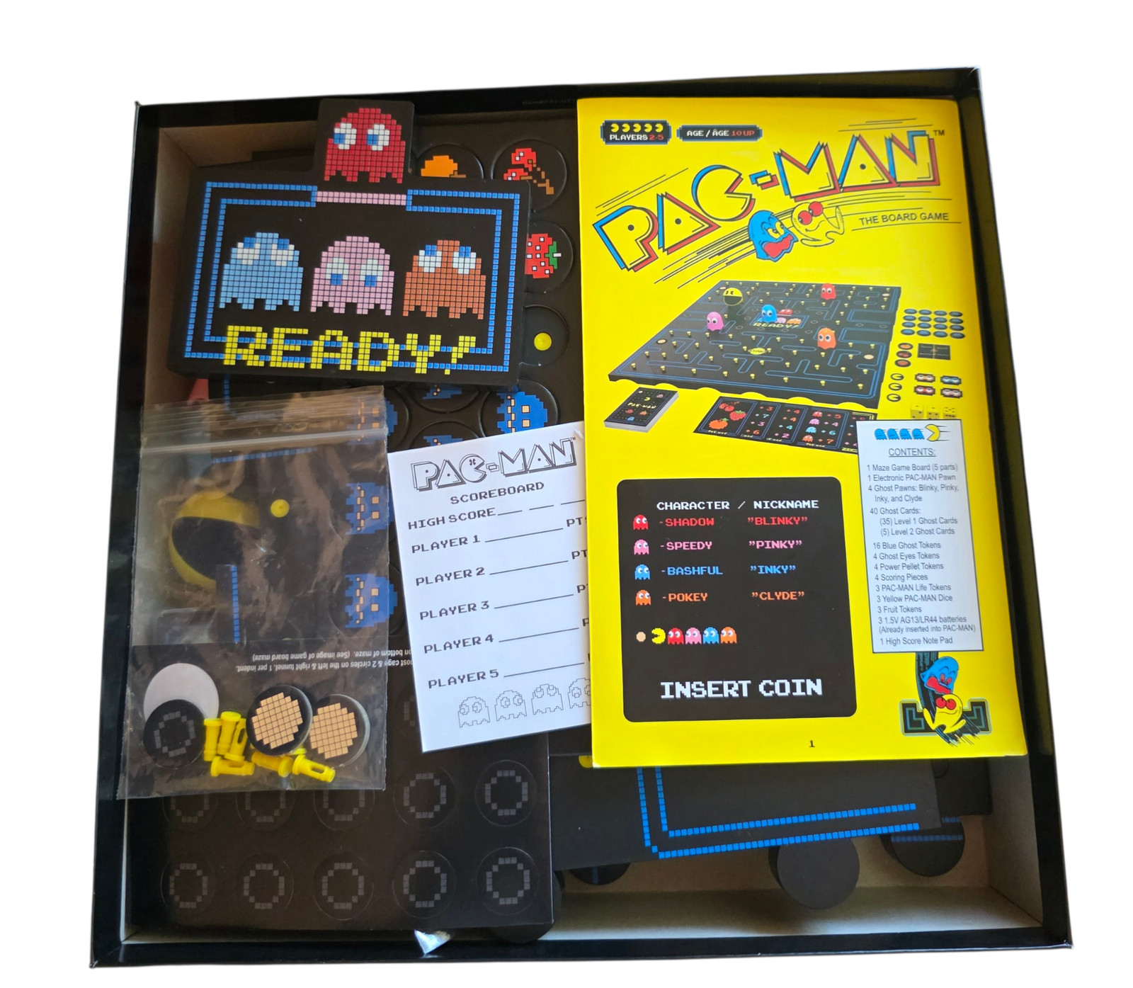 Pac-Man The Board Game Electronic Classic Arcade Sounds Buffalo Games 2-5 Player