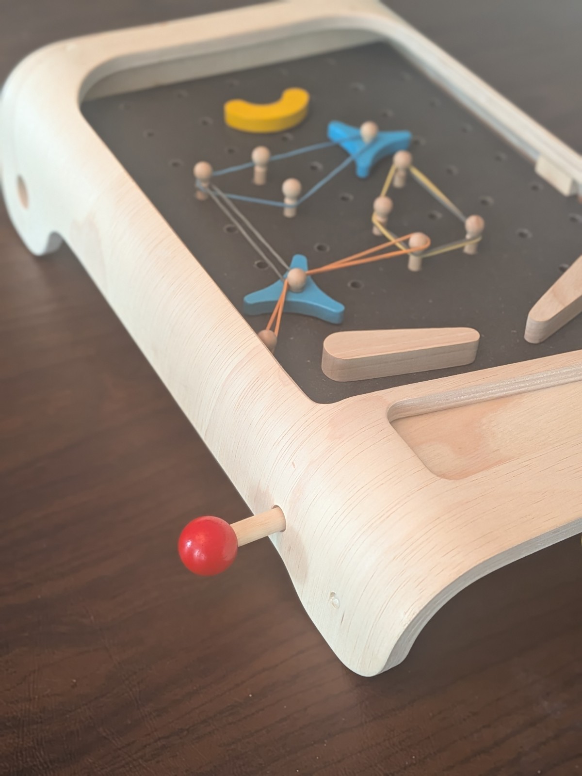 Plan Toys Pinball Ages 3+ 1 player Sustainable Wooden Montessori STEAM Perfect