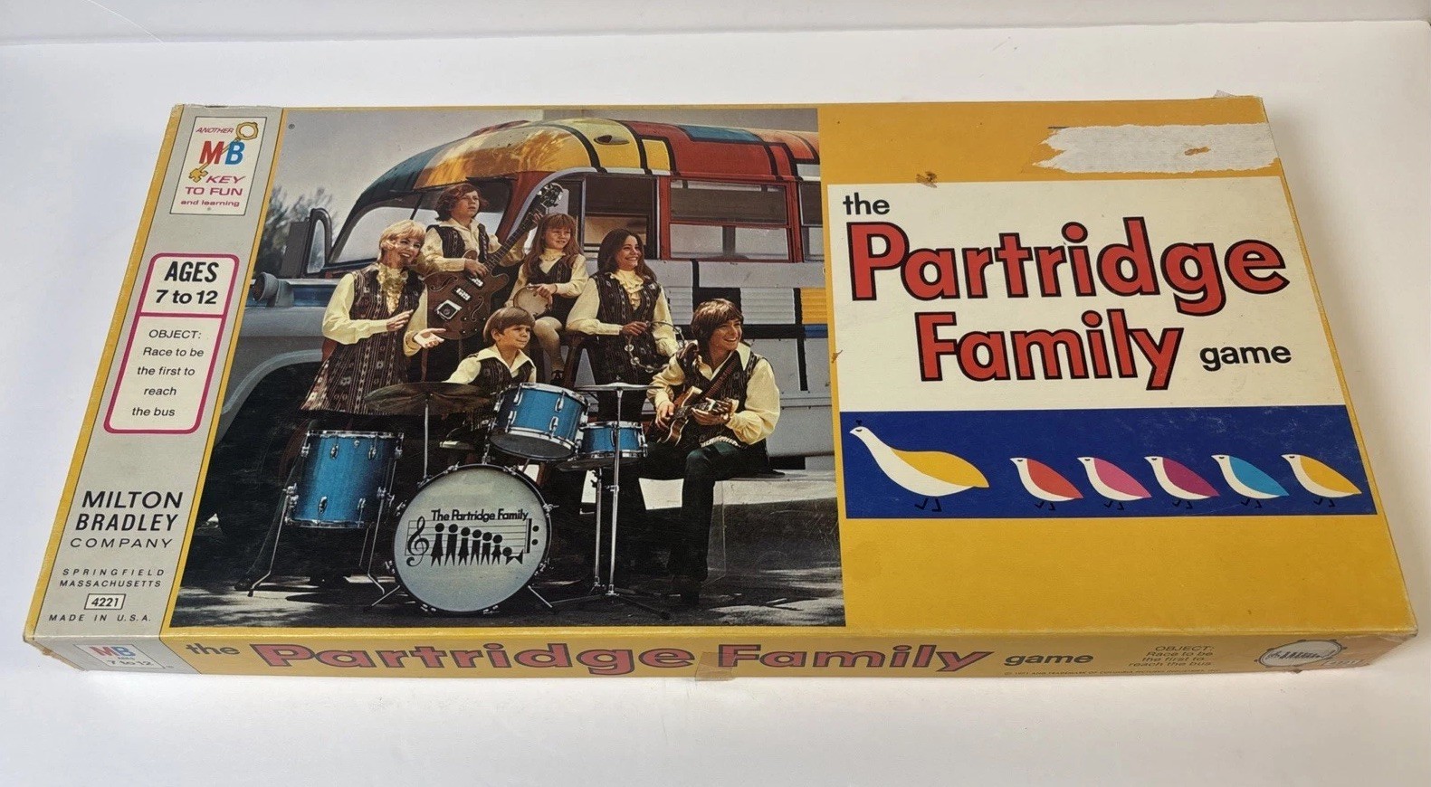 Vintage The Partridge Family Game Board Game 1971 Milton Bradley #4221