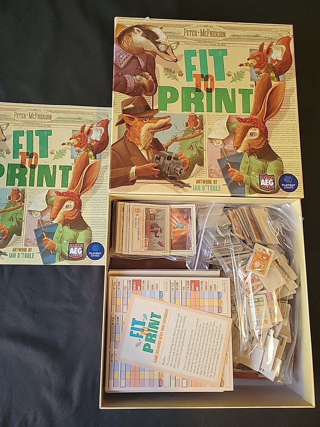 2023 Flatout Games Alderac FIT TO PRINT Game 100% Complete