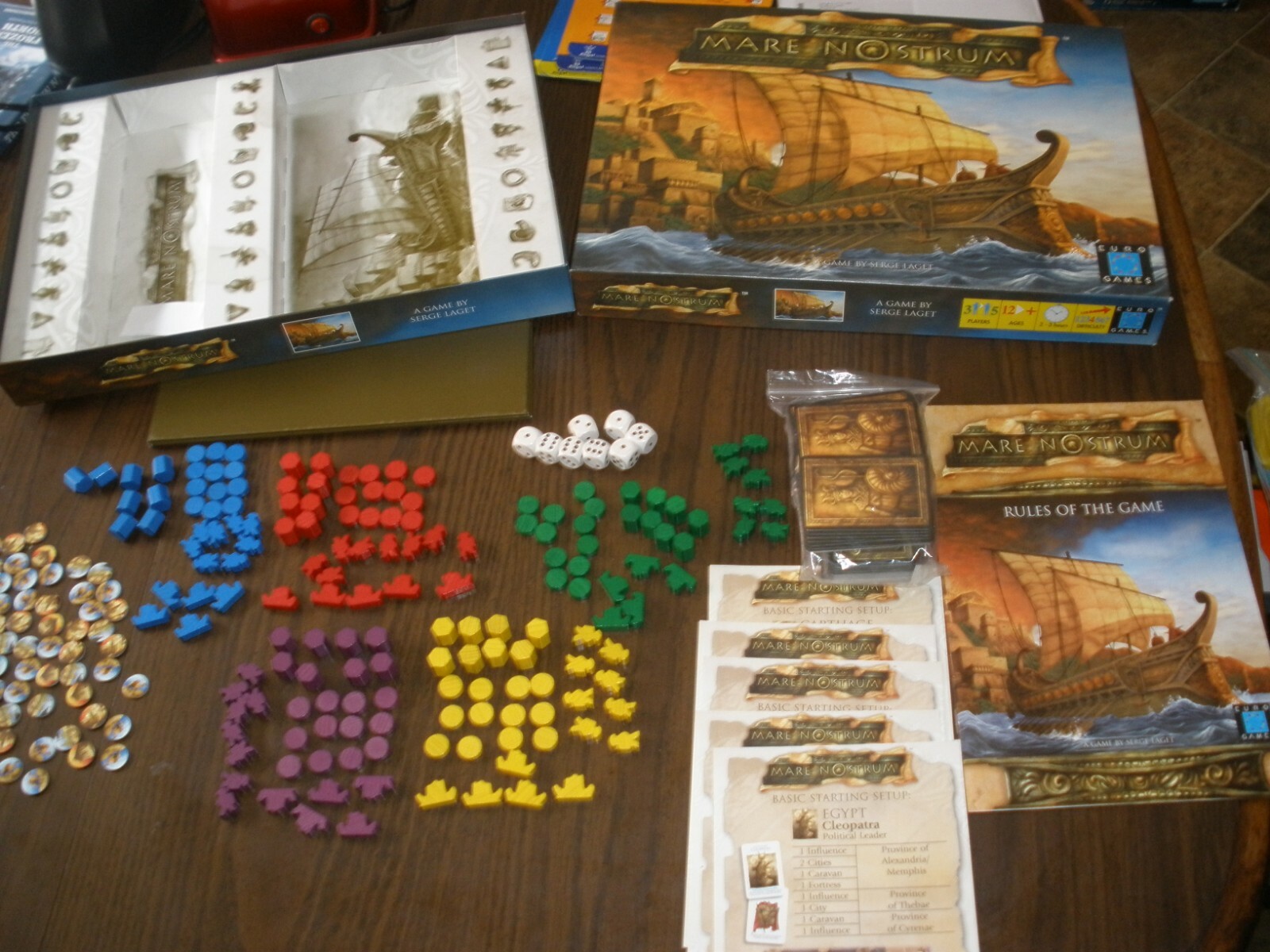 Eurogames Boardgame Board Game Mare Nostrum COMPLETE 2003