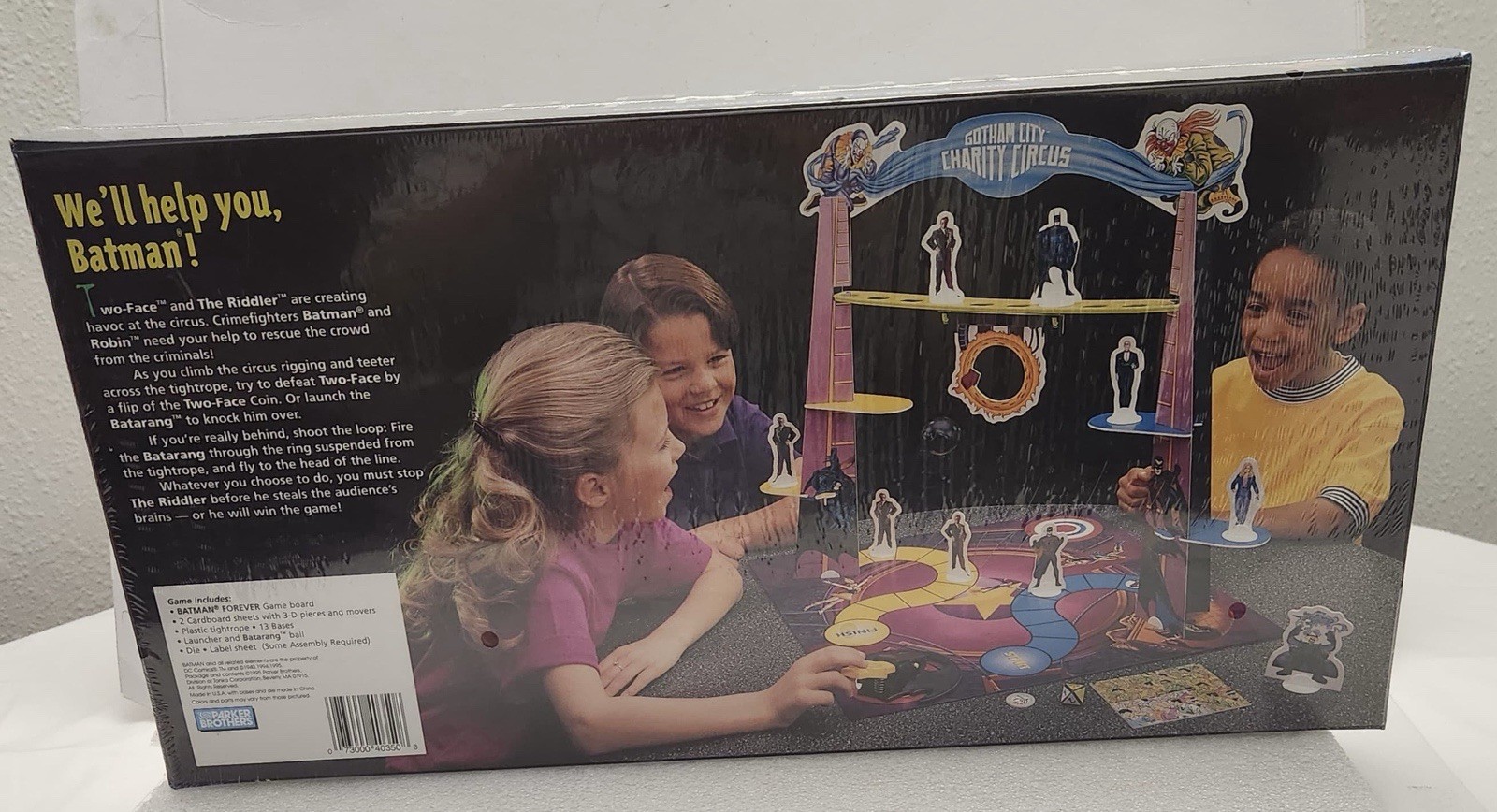 This is a factory-sealed 1995 Parker Brothers “Batman Forever New