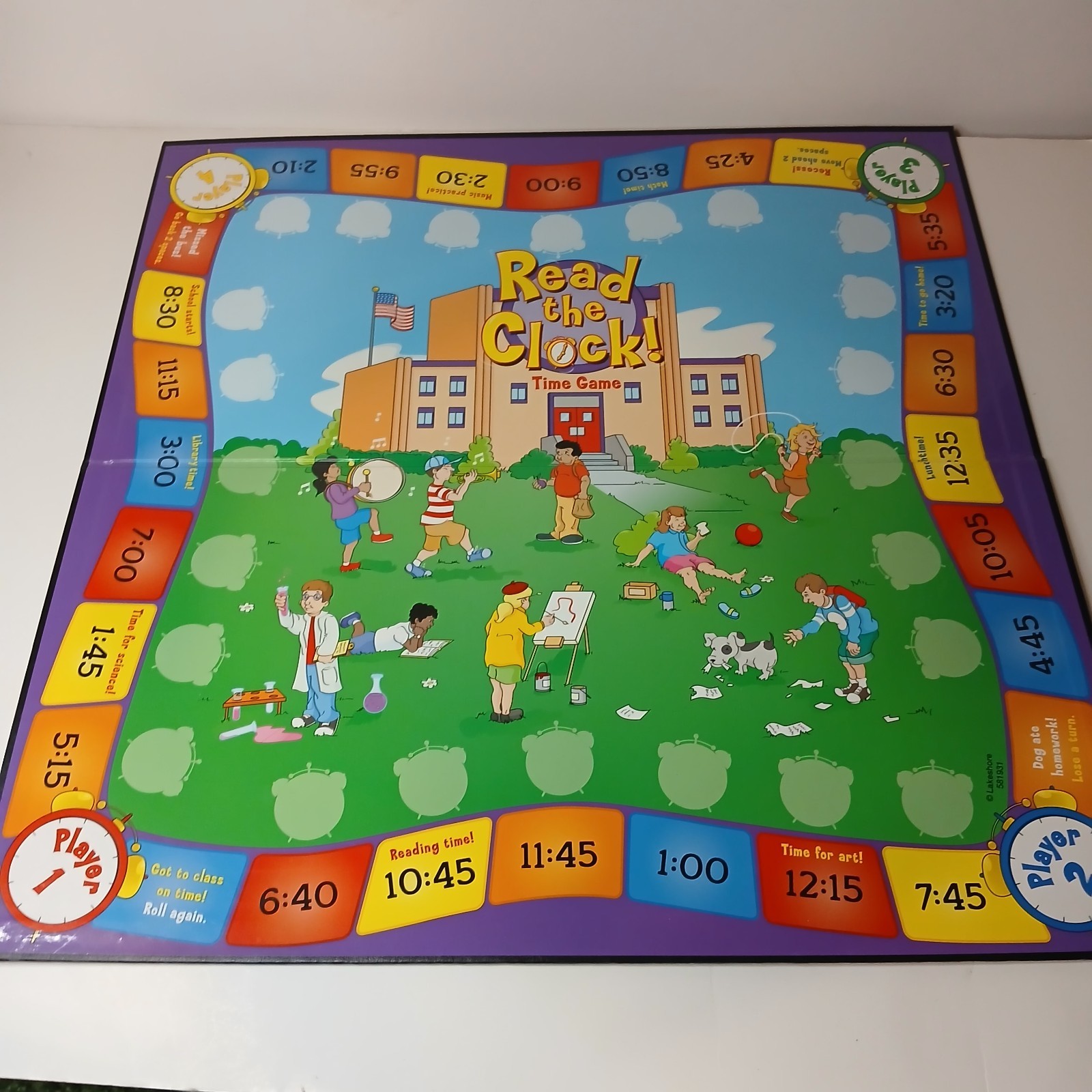 READ THE CLOCK TIME Board Game by Lakeshore Learning – 100% Complete