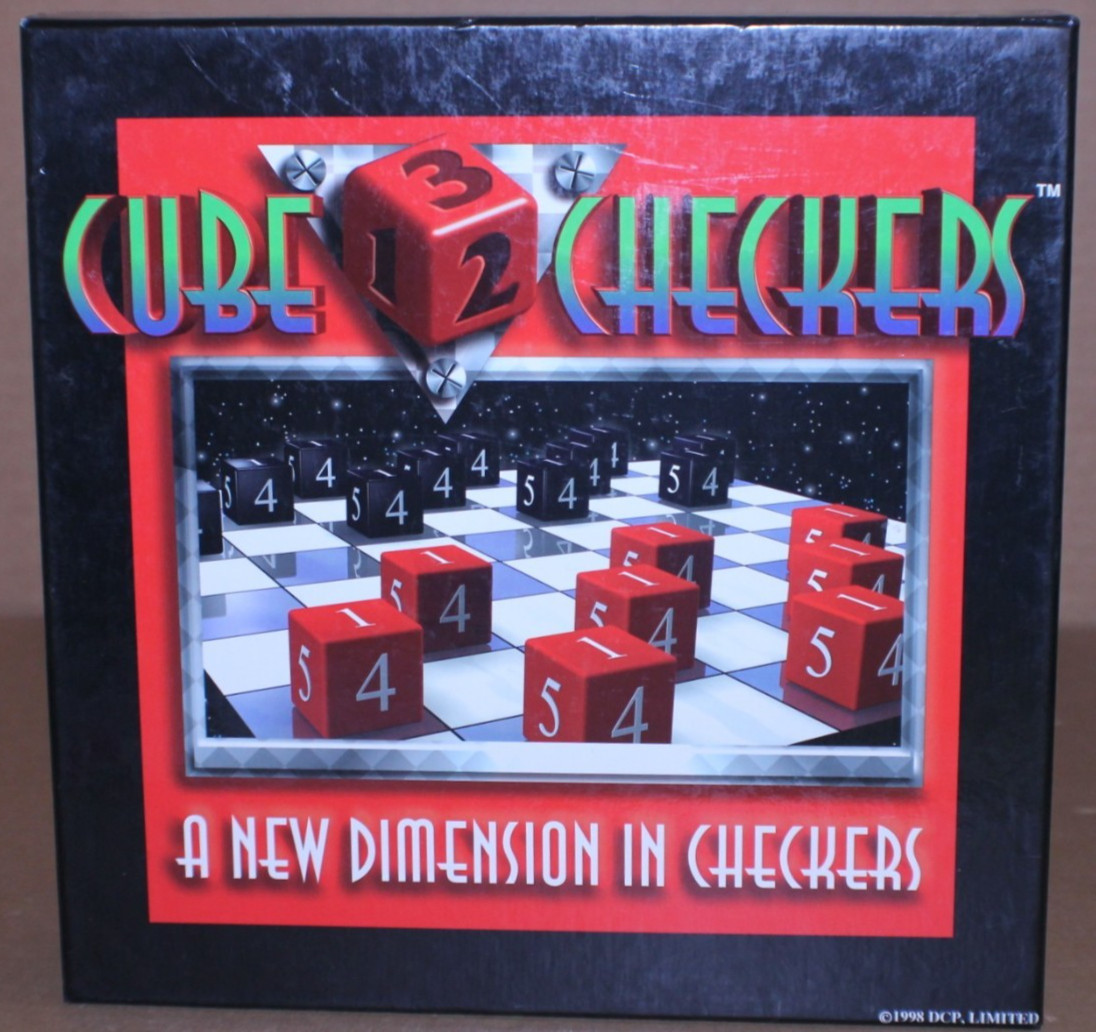 USED / Complete / Cube Checkers Game A New Dimension in Checkers 1998