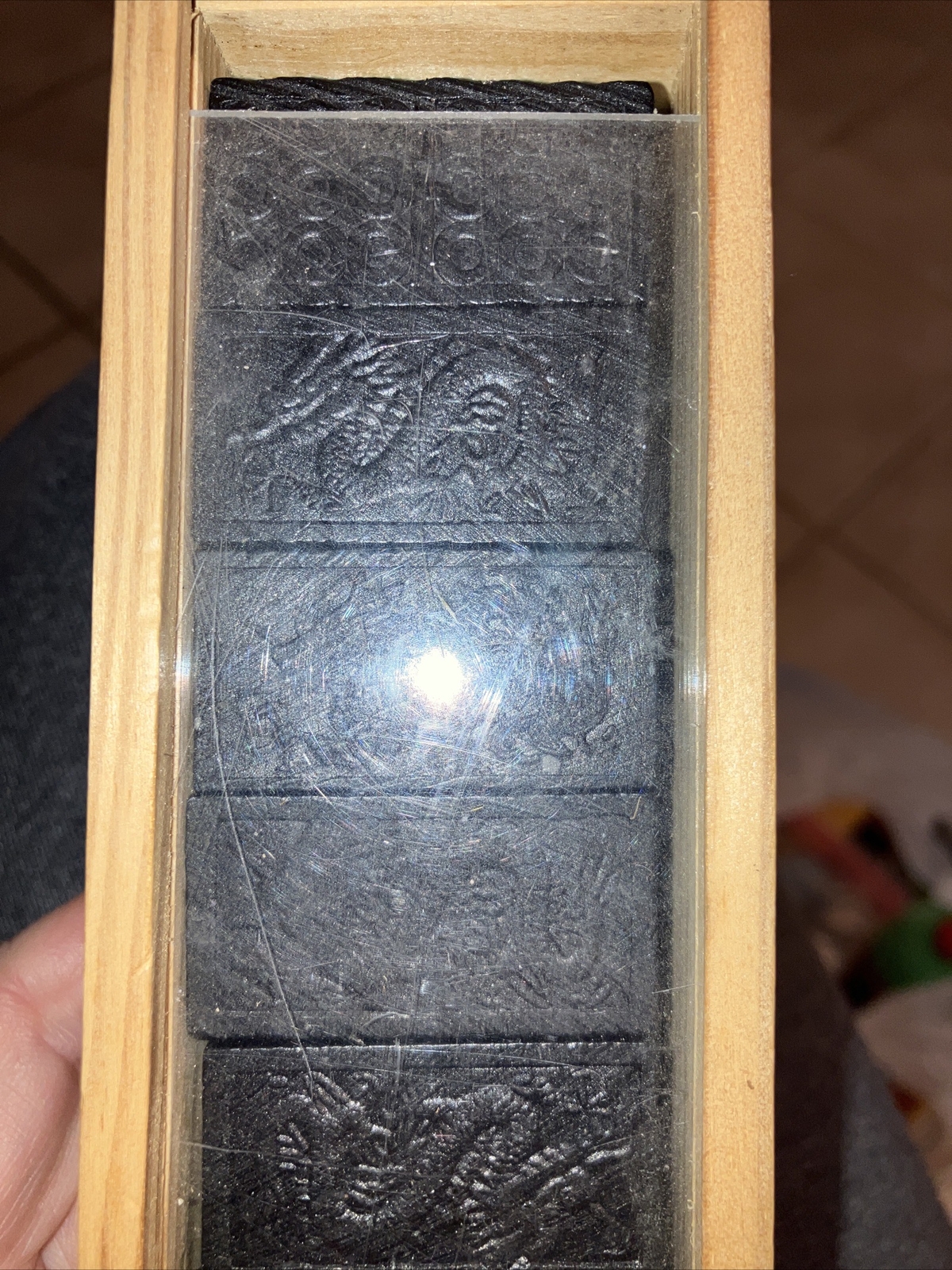 Children’s Unisex 28 Black Dominoes Game in a Wooden Pack-used Only A Few Times