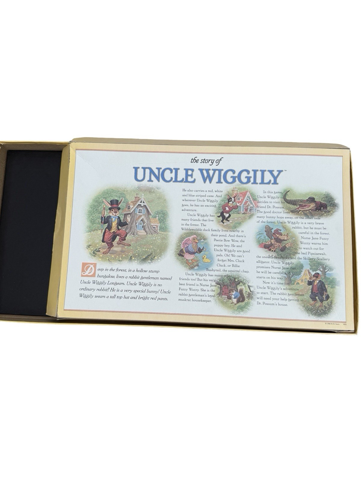 Vintage 1988 The Uncle Wiggily Rabbit Board Game By Milton Bradley – COMPLETE