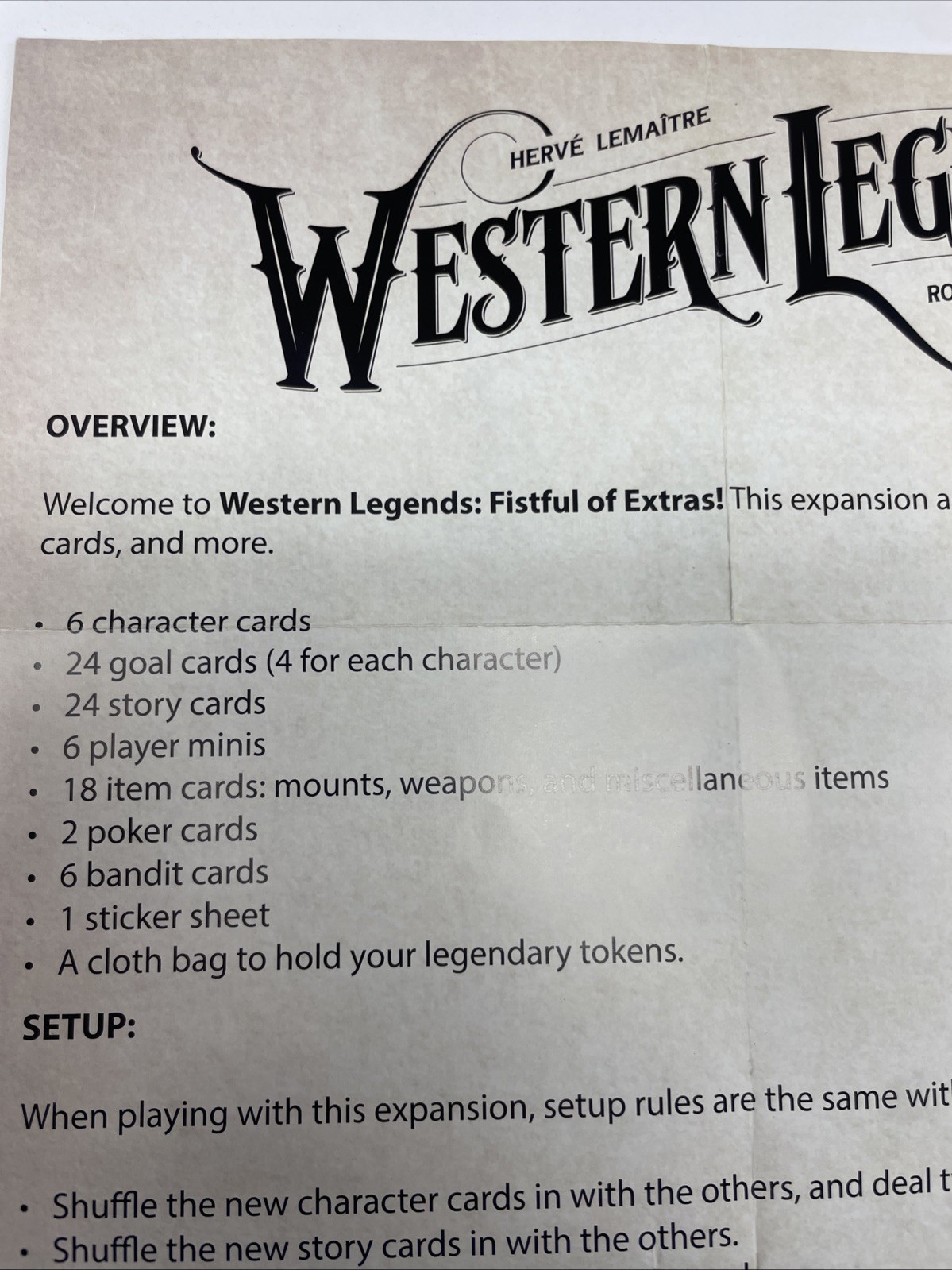 Western Legends + Blood Money +3 Expansions Kickstarter Plastic Chips Board game