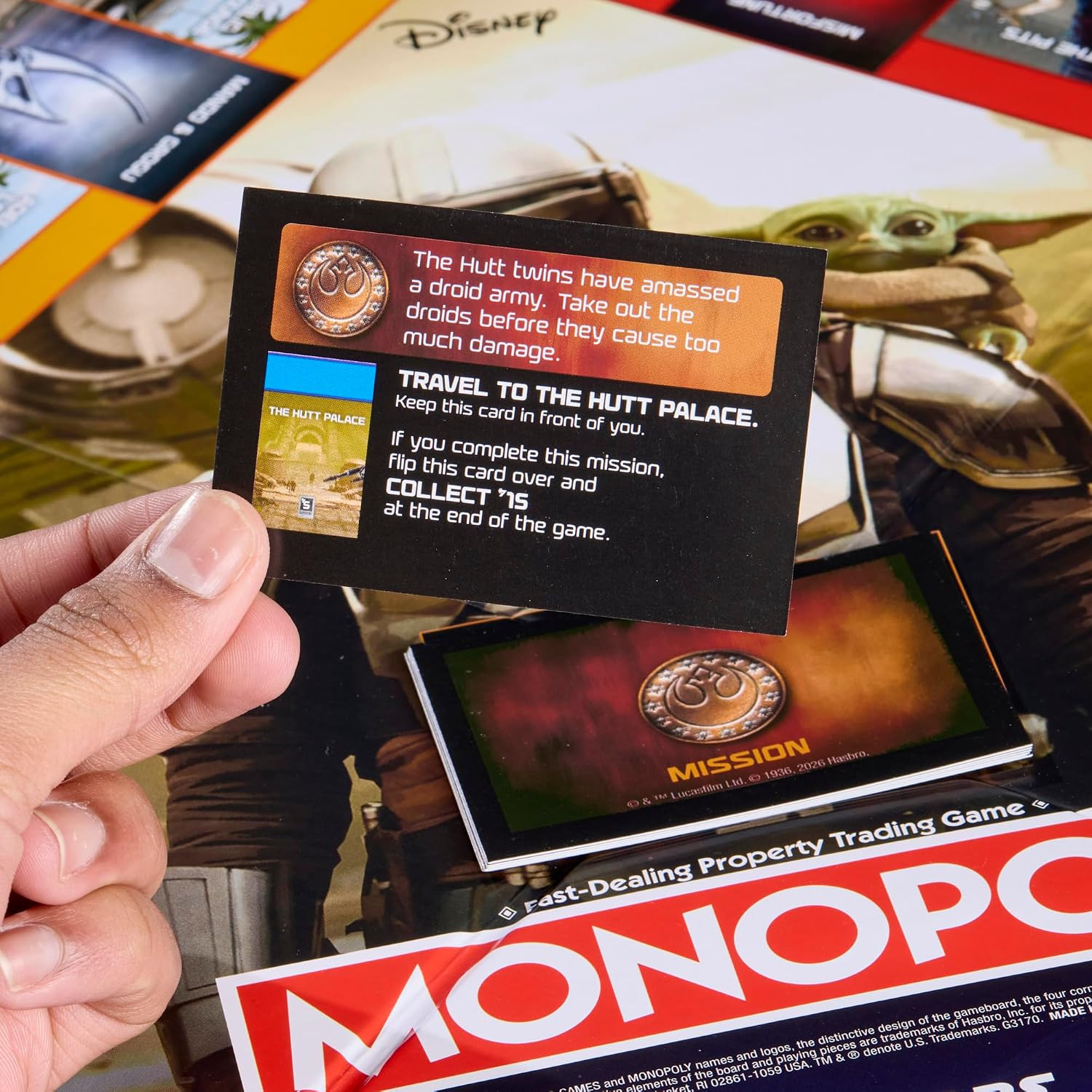 Monopoly Star Wars The Mandalorian and Grogu Edition Board Game 2-6 Players New