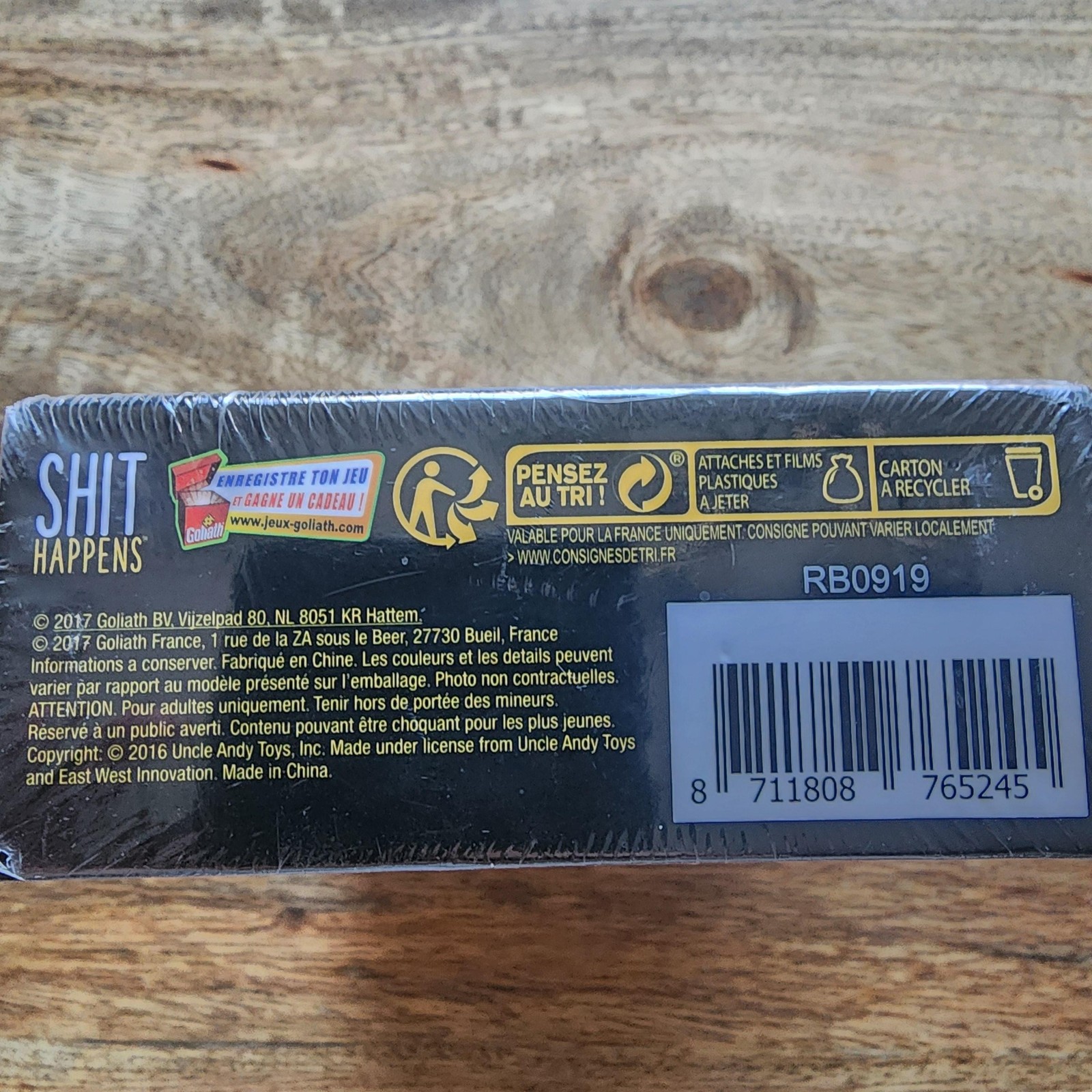 Goliath Sh!t Happens Party Card Game French Edition 2+ Players 18+ New Sealed