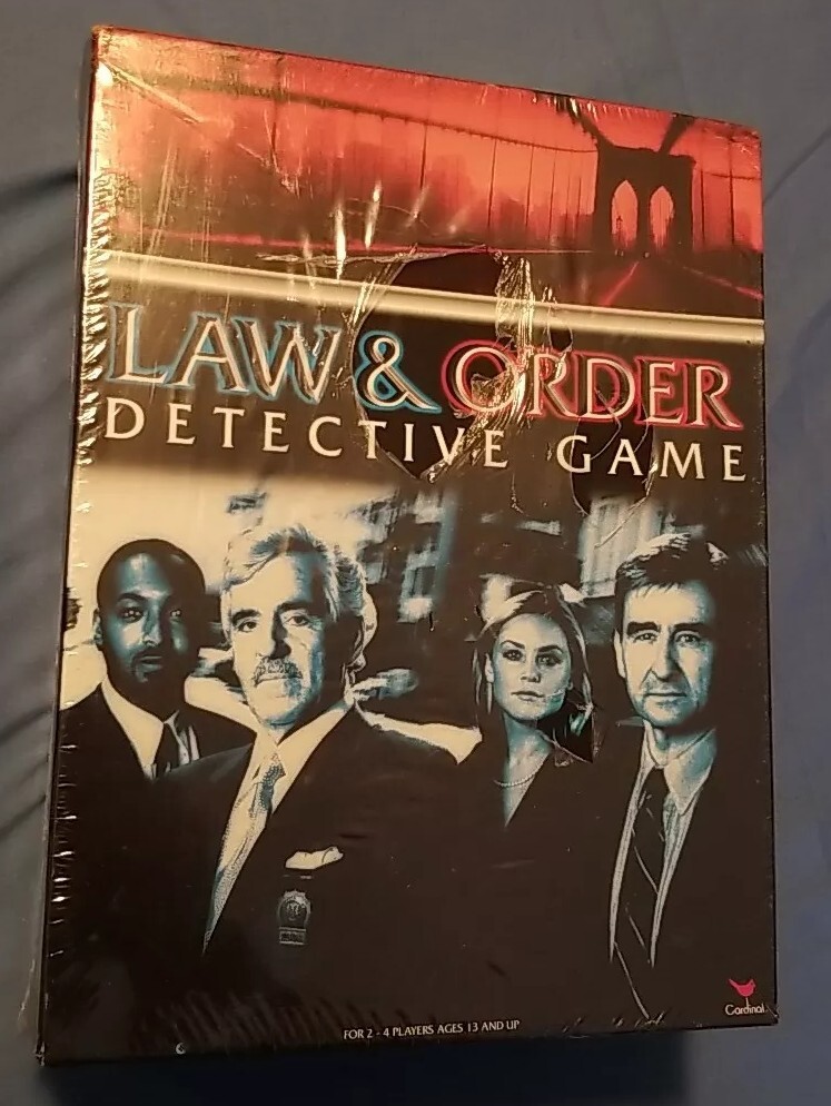 Brand New & SEALED Law & Order Detective Game Cardinal Games Crime TV Show