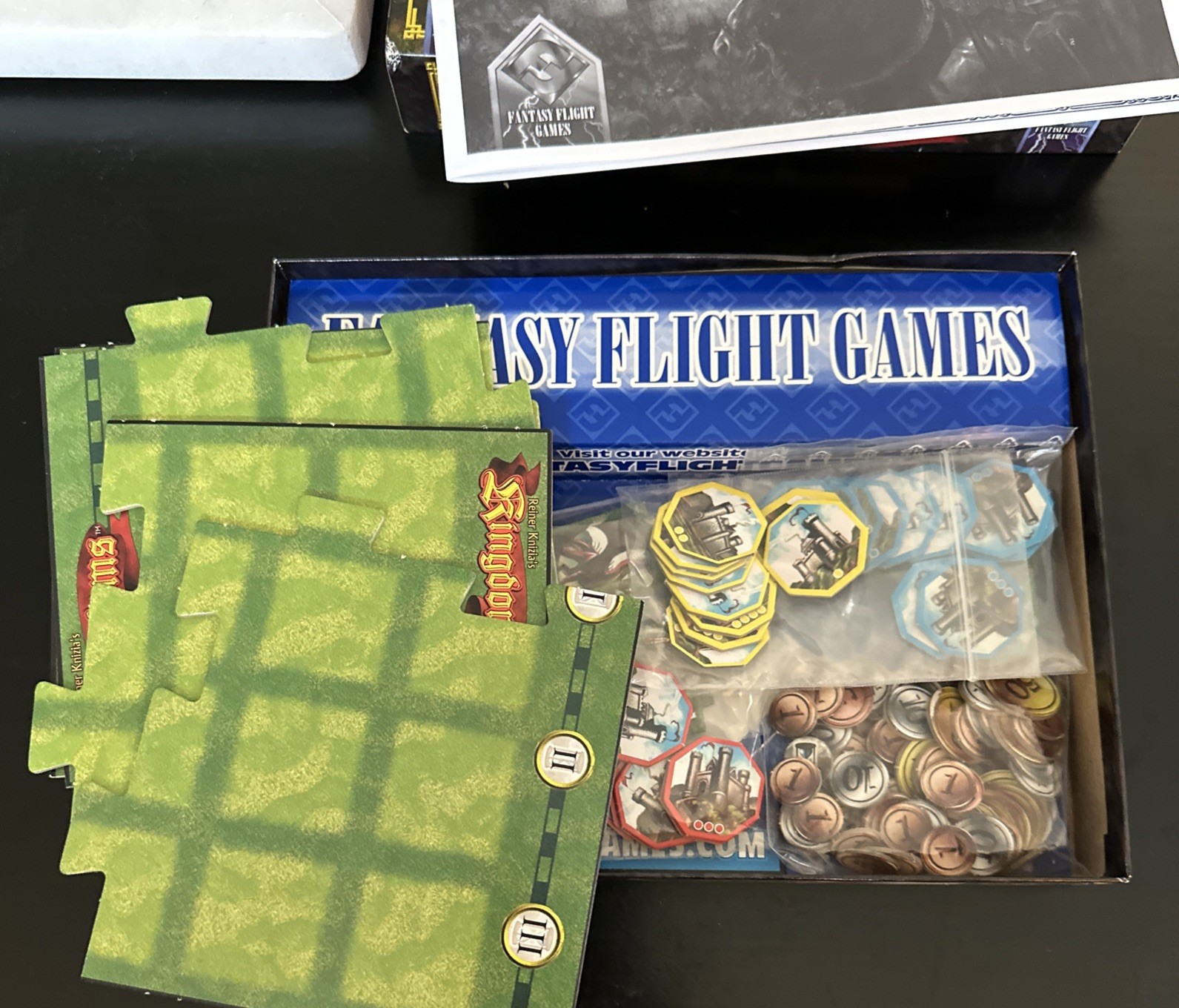 Reiner Knizia’s KINGDOMS Board Game 100% Complete Fantasy Flight Games
