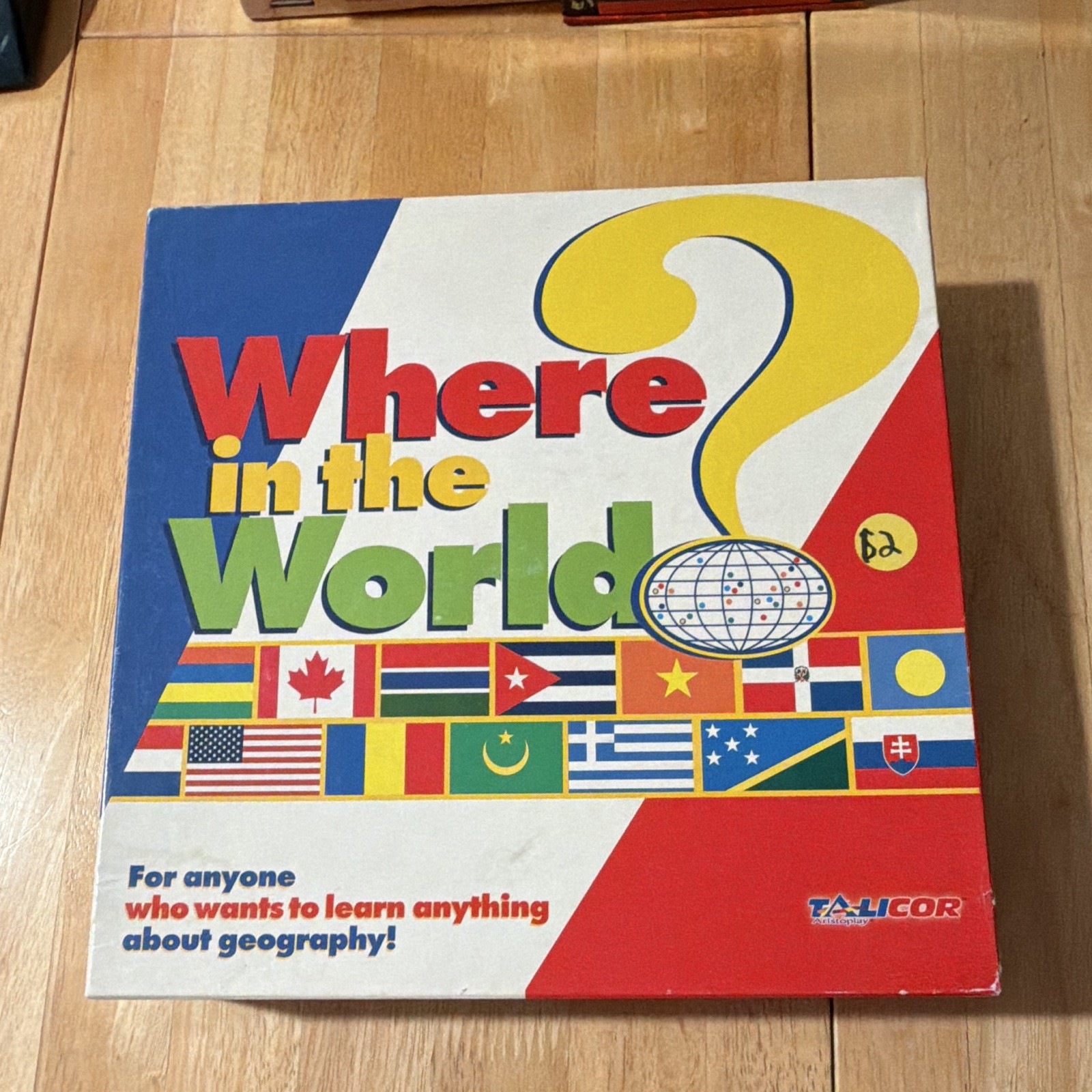 Talicor Where in the World? Geography Educational Game Spinner 8+ 2+ 2002
