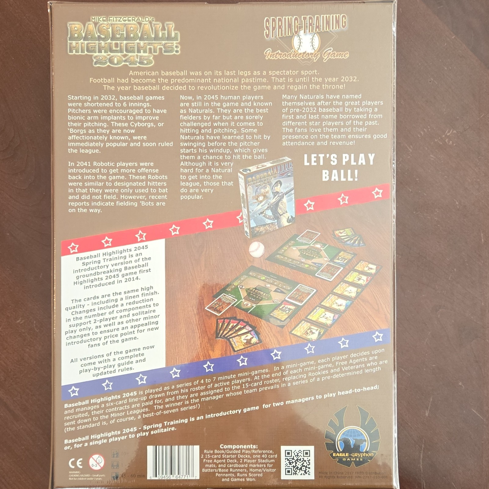 Eagle-Gryphon Baseball Highlights 2045 Spring Training Board Game, 1-2 Players,…