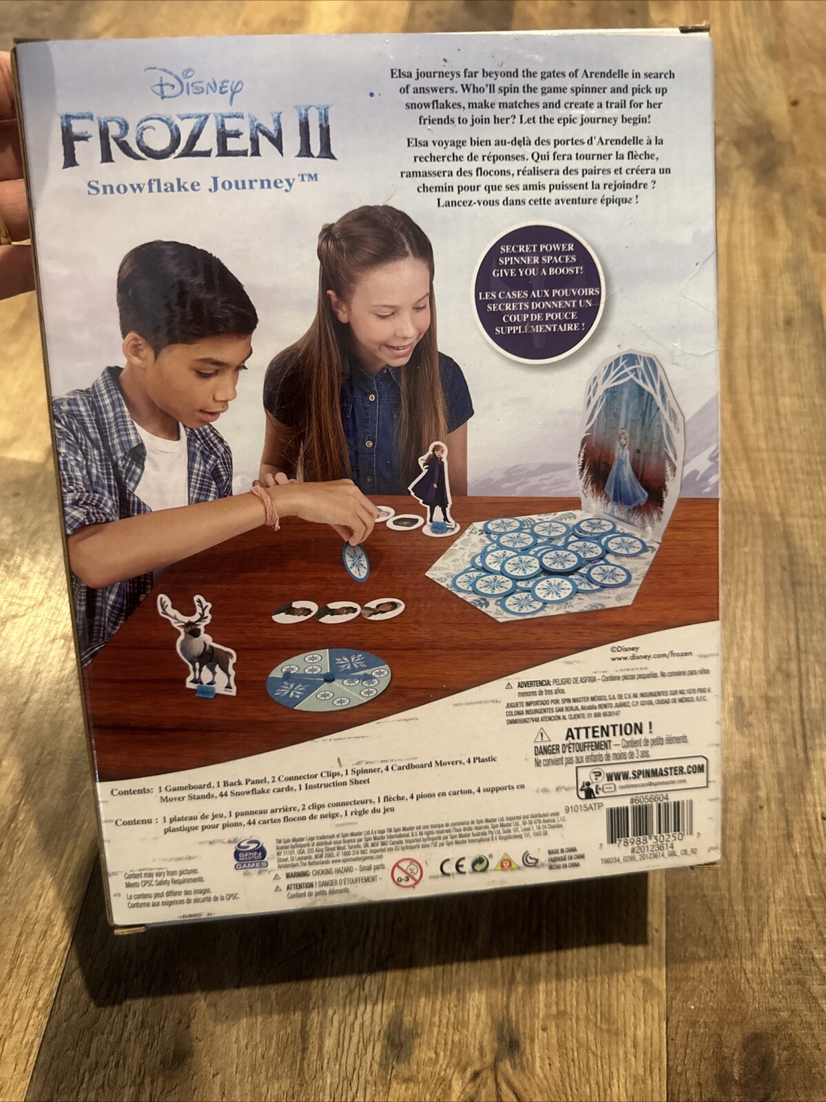 Disney Frozen 2 Snowflake Journey Board Game Anna Elsa Olaf Characters