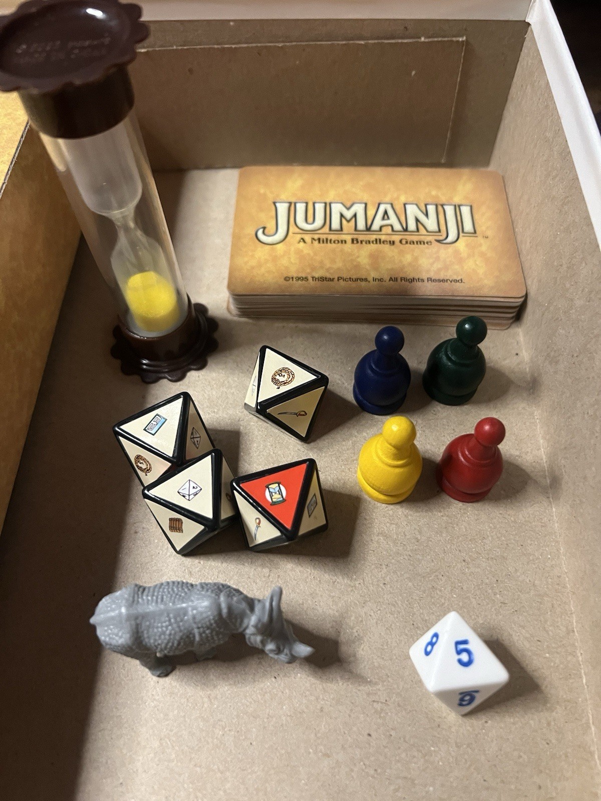 1995 Jumanji Milton Bradley Board Game 100% Complete MB The Original Vintage