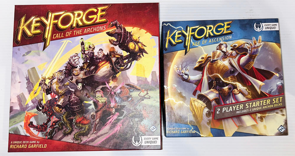 Fantasy Flight Keyforge Call Of The Archons & Age Of Ascension Games. Unused!