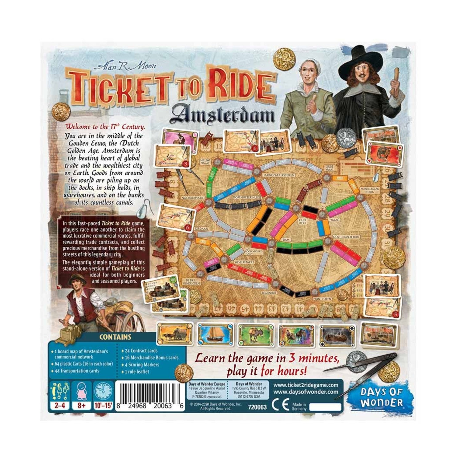 Days of Wonder Ticket to Ride Ticket to Ride – Amsterdam Box VG+/EX