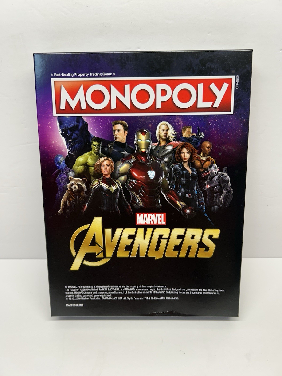 Monopoly Marvel Avengers Edition Board Game by Hasbro Open Box