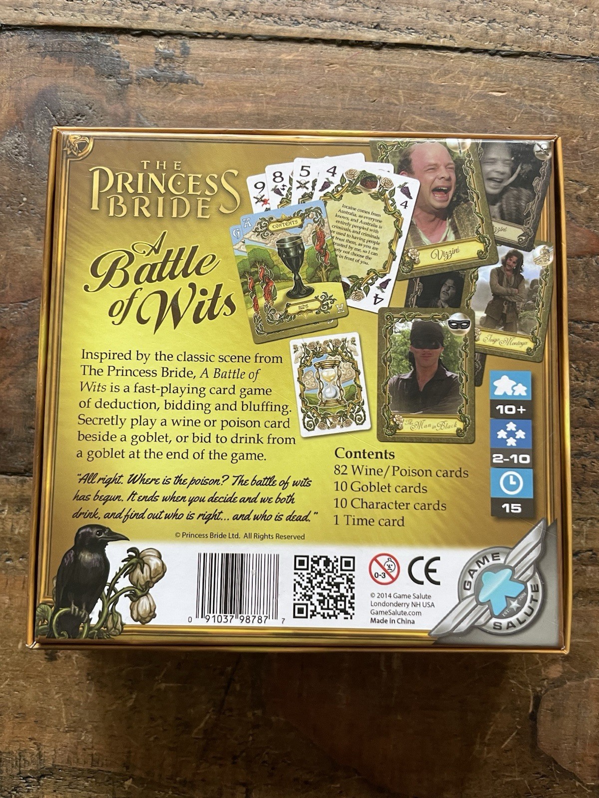 The Princess Bride: Battle of Wits Card Game. 1st Edition Game Salute Complete