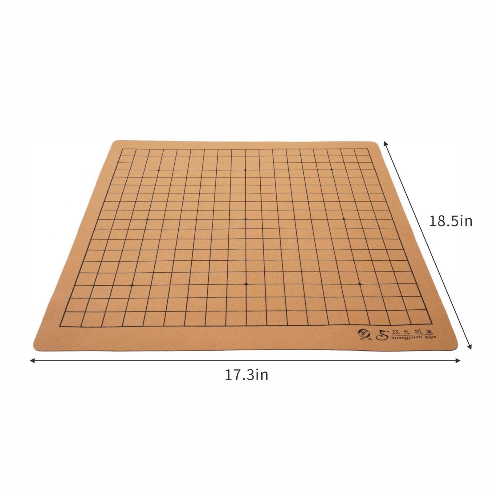 Go Game Board Reversible 19 X 19/13X13 Roll-Up and Foldable Faux Leather Board P