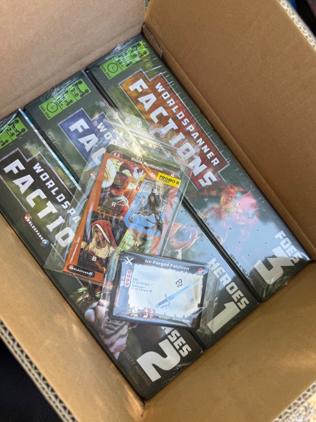 WORLDSPANNER FACTIONS Bundle 1-3 + Promo A, B MINT CONDITION (Retail $170)