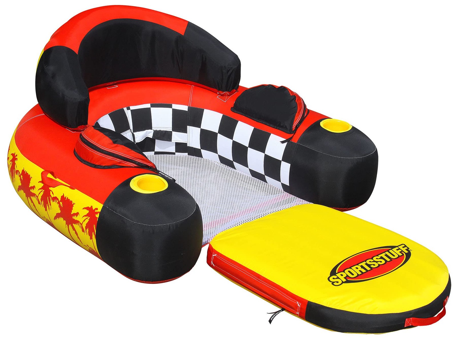Inflatable Pool Lounge Float Heavy Duty Nylon 68in x 40in Sportsstuff Siesta