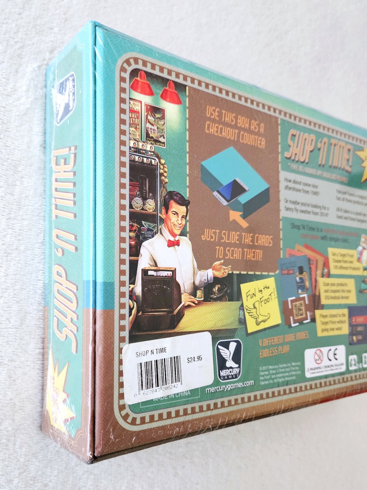 Mercury Games Shop N Time Family Board Game Clever Purchases, Free DL New Sealed