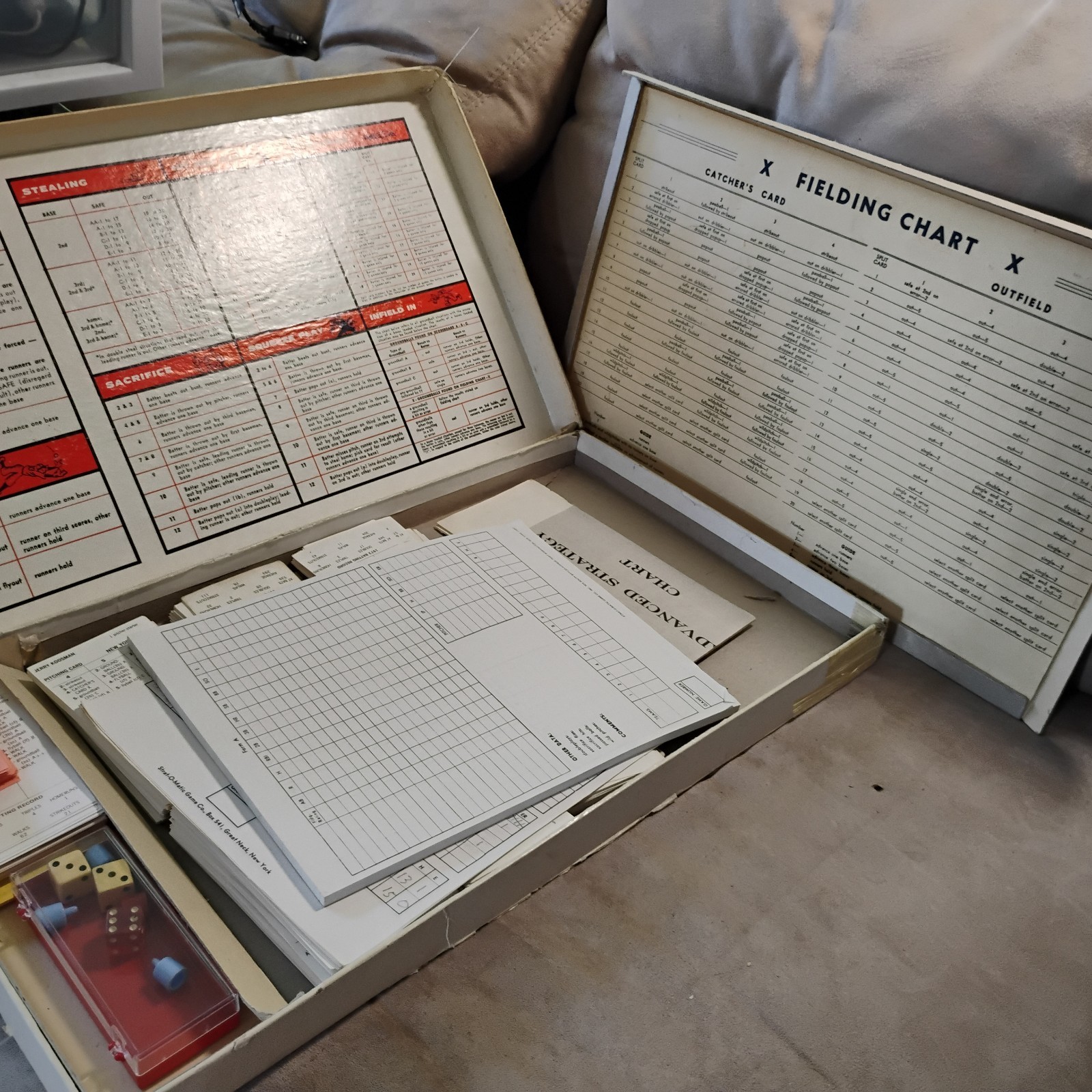 1962 Strat-o-matic Baseball 14 Teams, 448 Cards Dated 1950-1974 Looks Complete