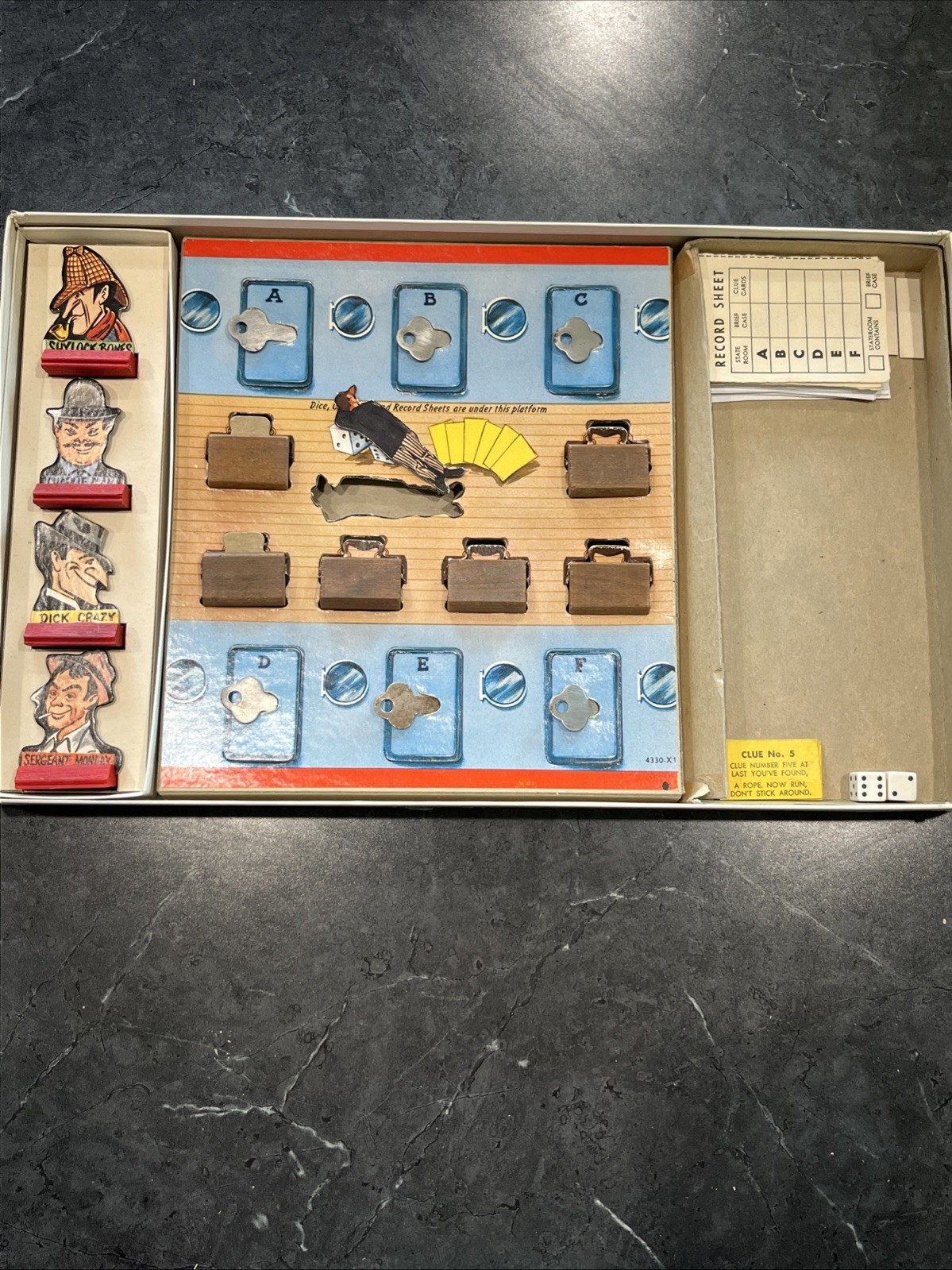 Intrigue (1955) Board Game By Milton Bradley Vintage Complete