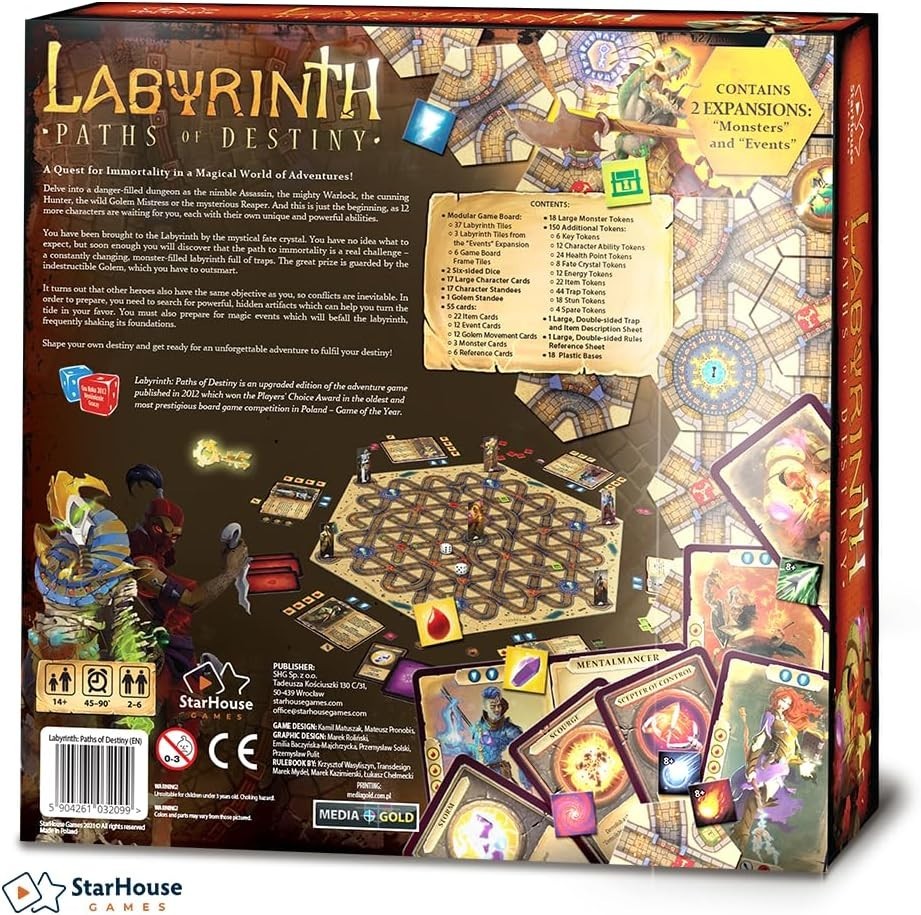 Build Your Own Adventure Fantasy Board Game: Labyrinth Paths of Destiny