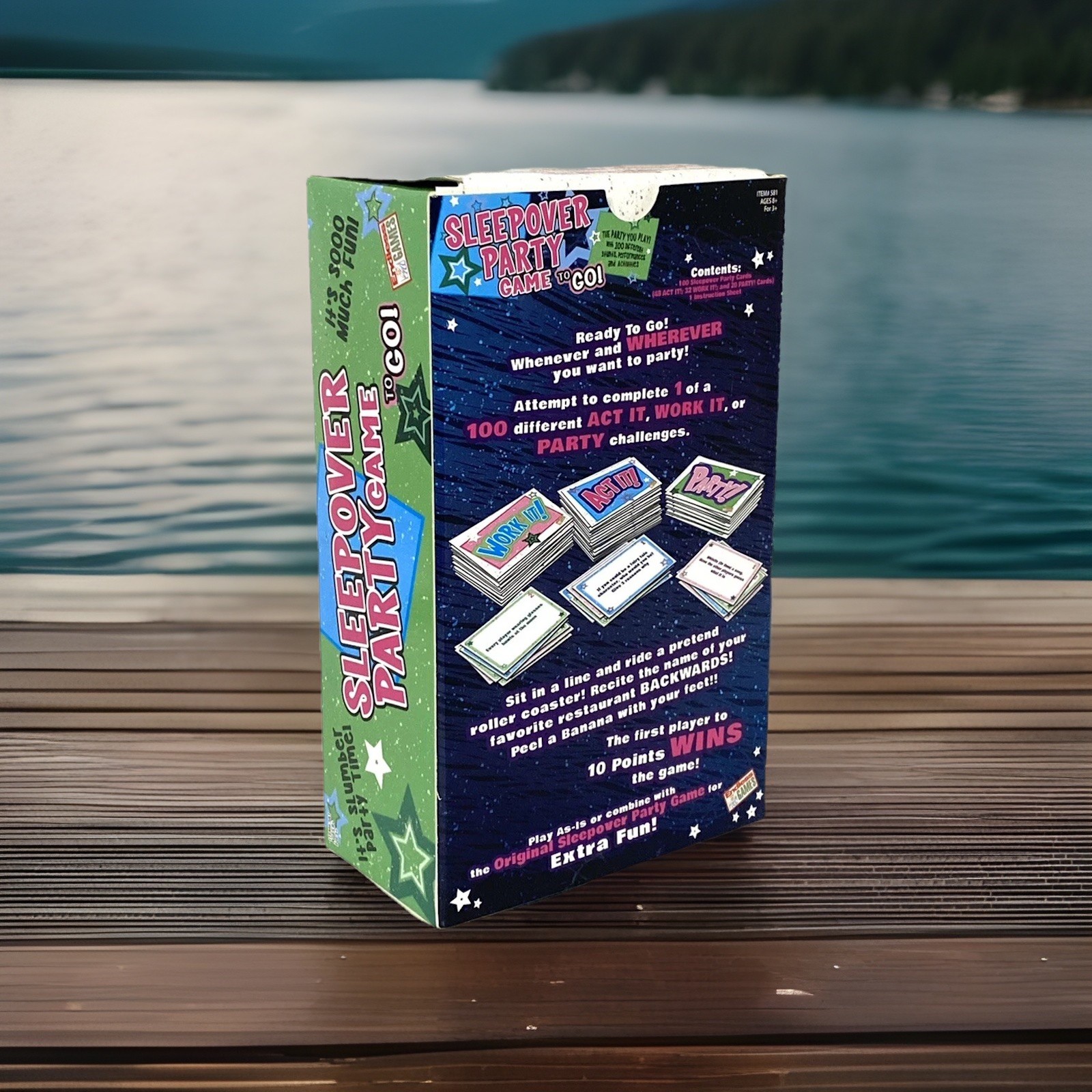Sleepover Party Game To Go! Fun Girls Night Game Card Party Group
