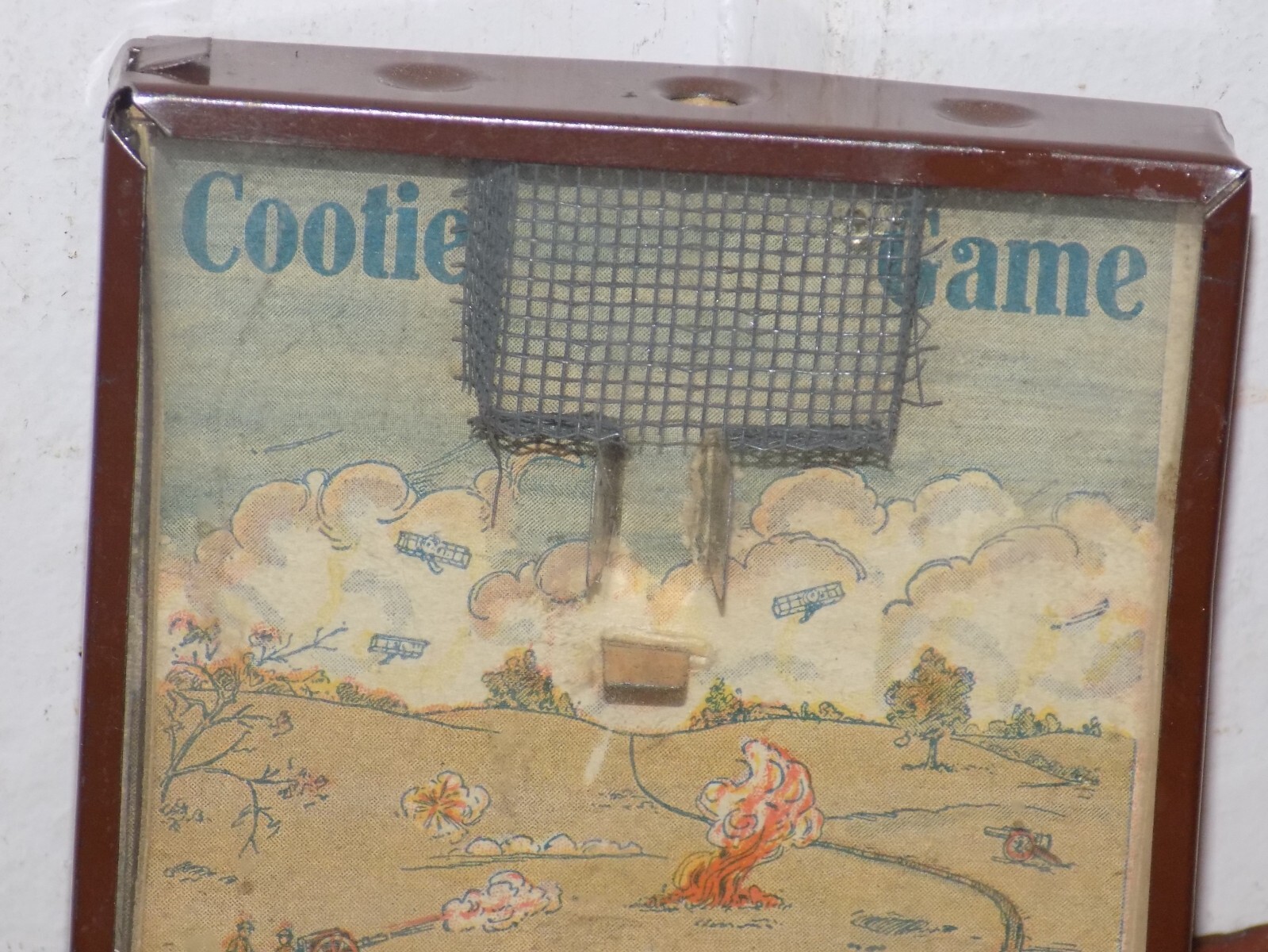 Vintage Cootie Game WWI Irvin Smith Company Dexterity Game