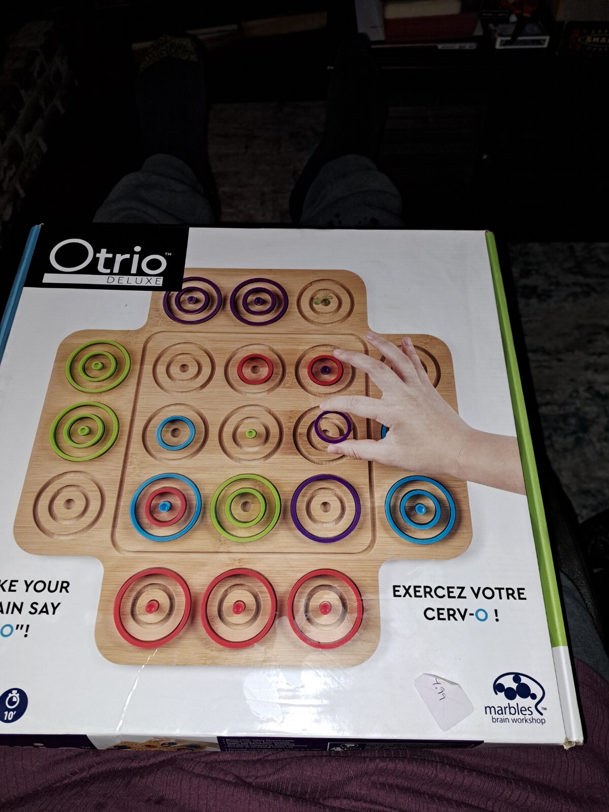 Otrio Deluxe – Strategy Game Wood Board by Marbles Brain Workshop COMPLETE