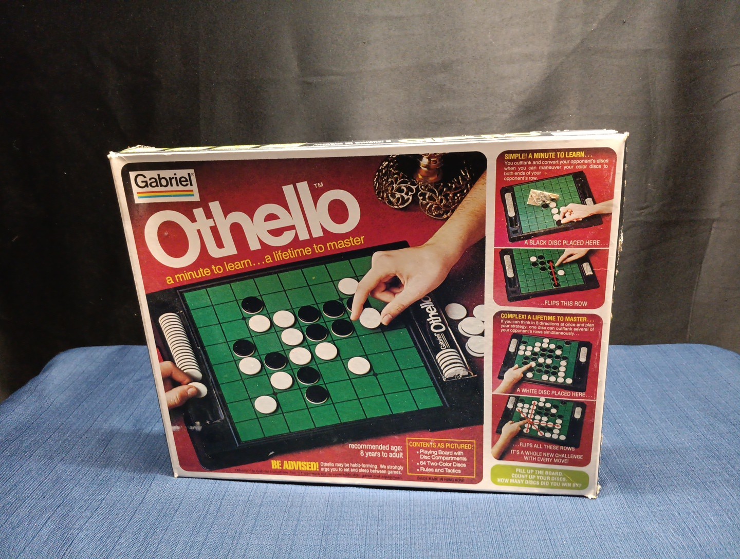 Rare New!! Vintage Othello Board Game Gabriel Complete Unused Sealed Chips 1977