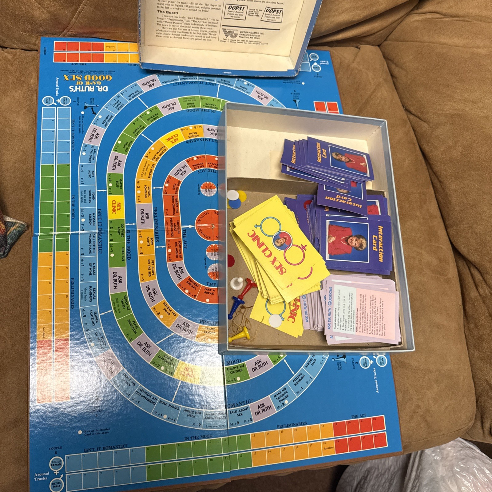 1985 Vintage, Dr Ruth’s Game of Good Sex, Complete By Victory Games Inc. !