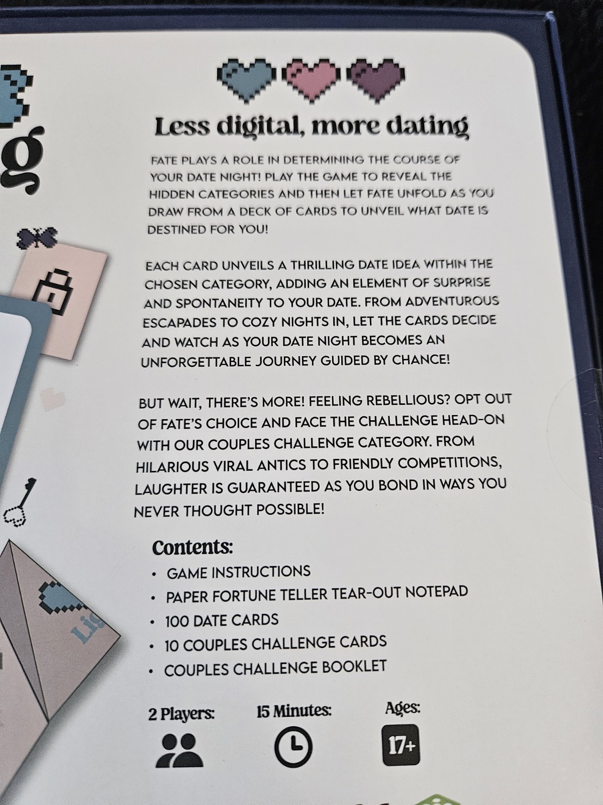 Never Stop Dating – The Ultimate Romantic Date Night Activity Game for Couples –